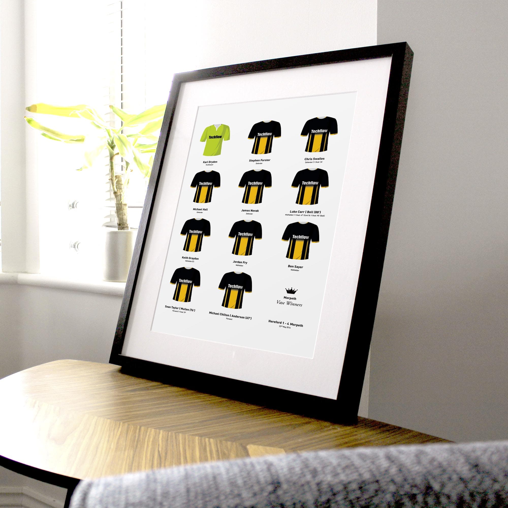 Morpeth 2016 Vase Winners Football Team Print Good Team On Paper
