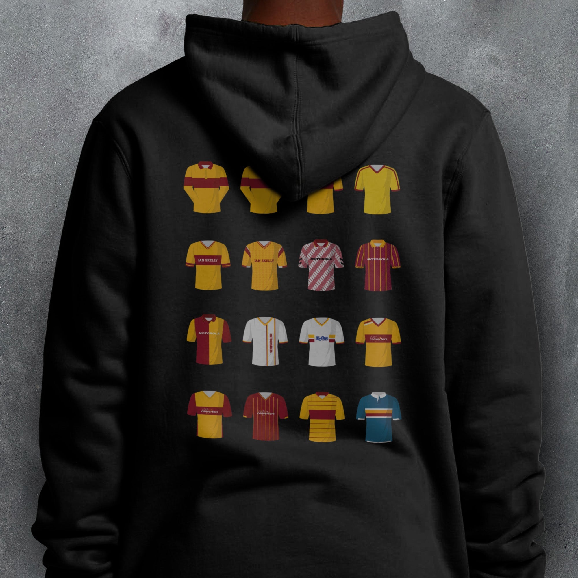 Motherwell Classic Kits Football Hoodie Good Team On Paper