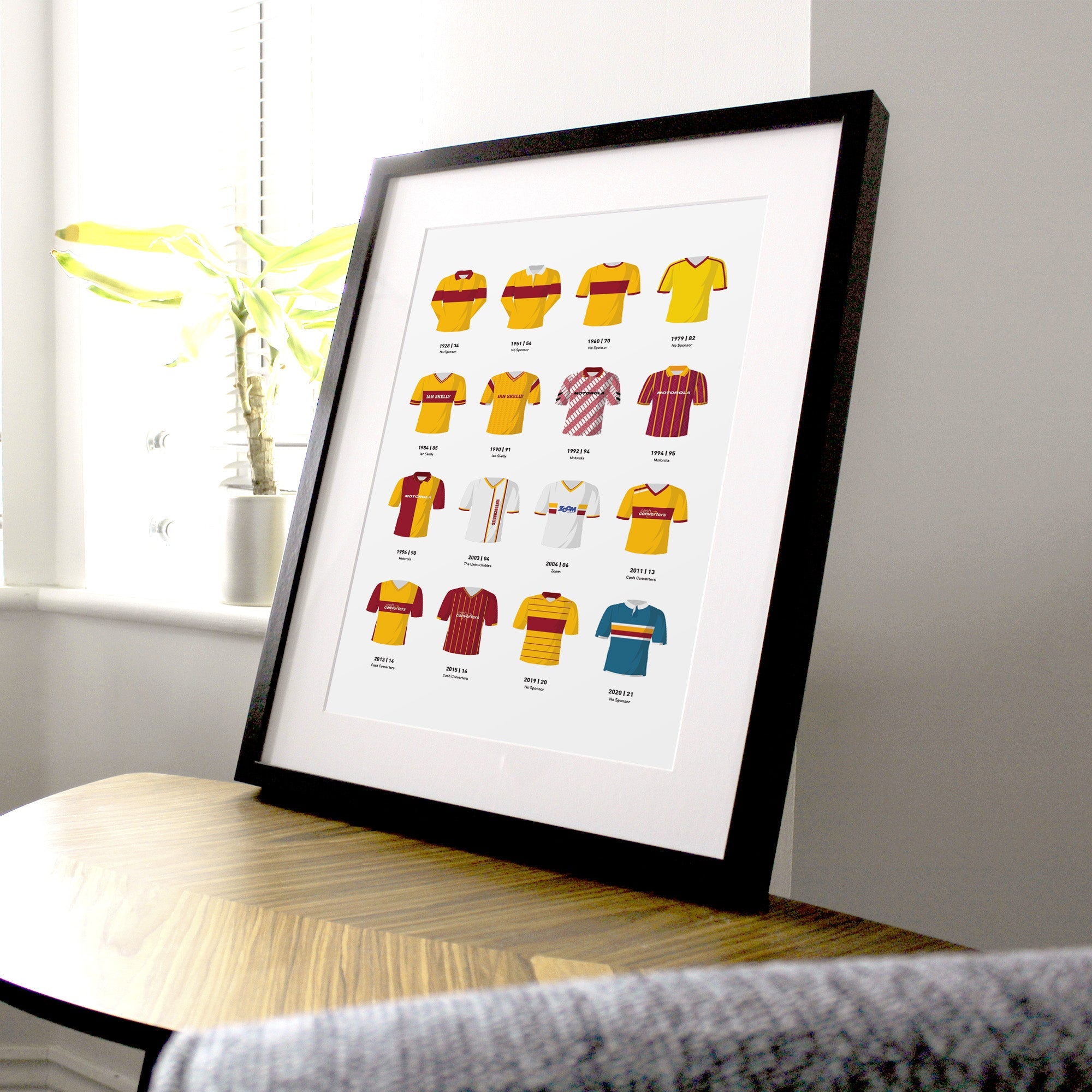 Motherwell Classic Kits Football Team Print Good Team On Paper