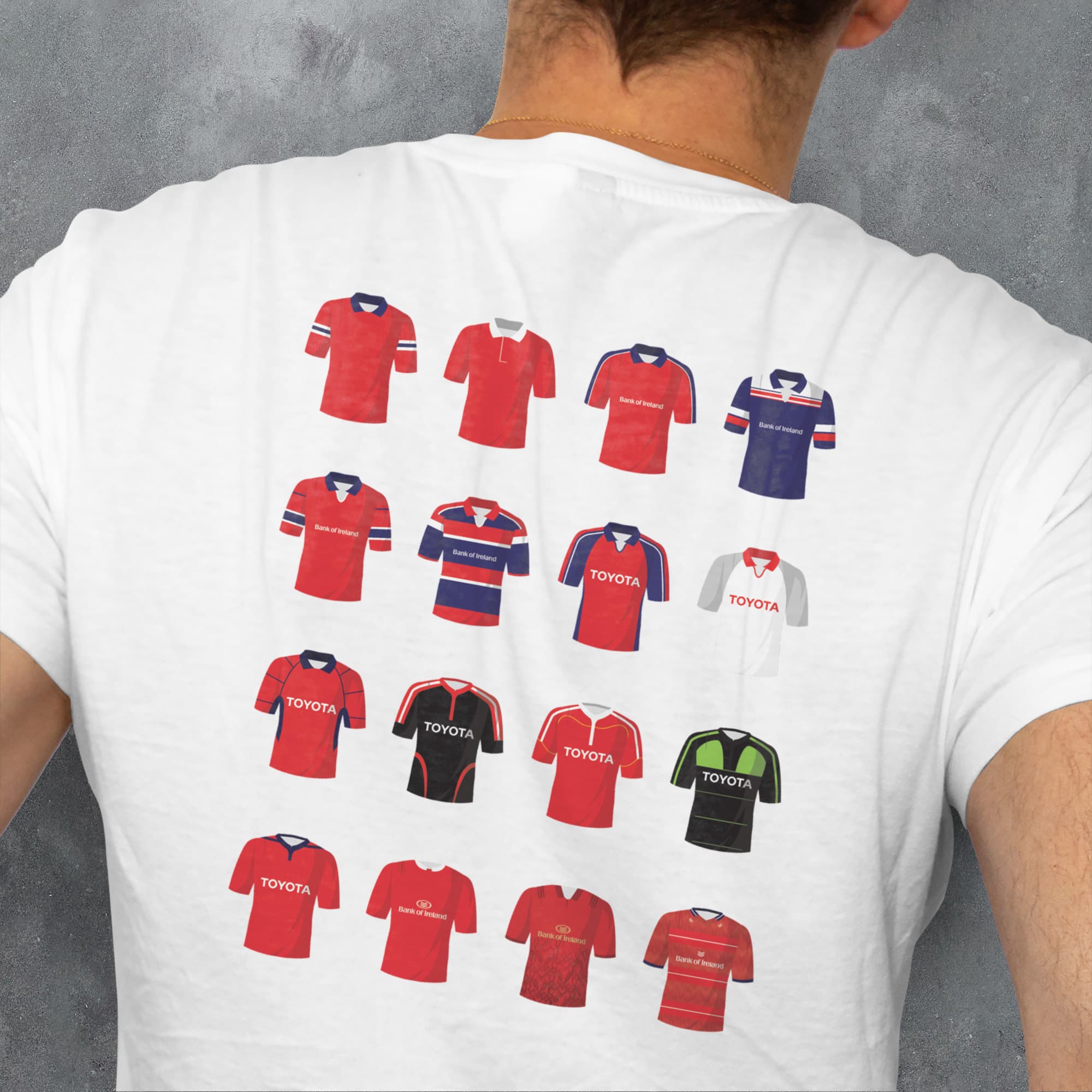 Munster Rugby Union Classic Kits T-Shirt