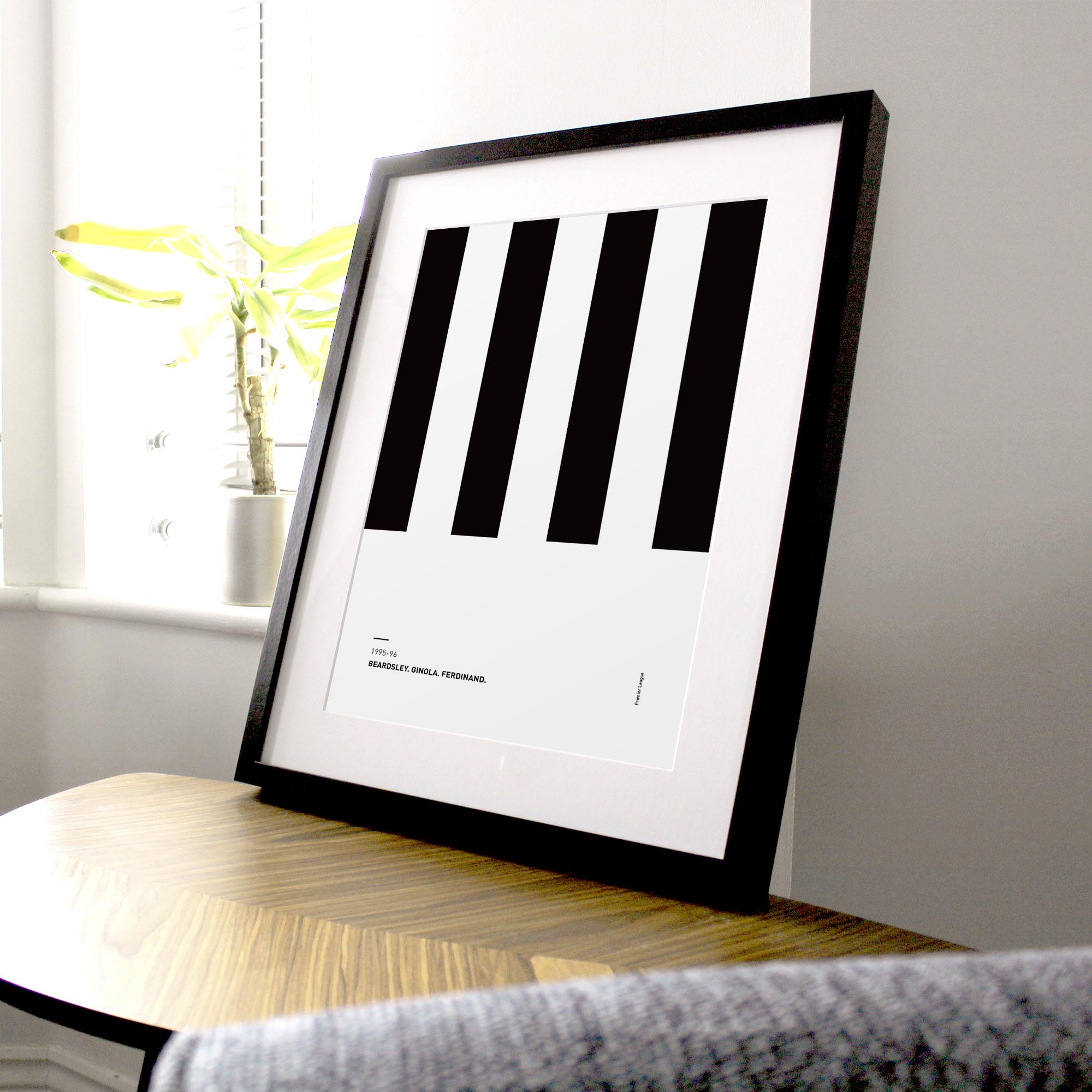Newcastle 1995-96 Home 'Better Days' Football Print Good Team On Paper