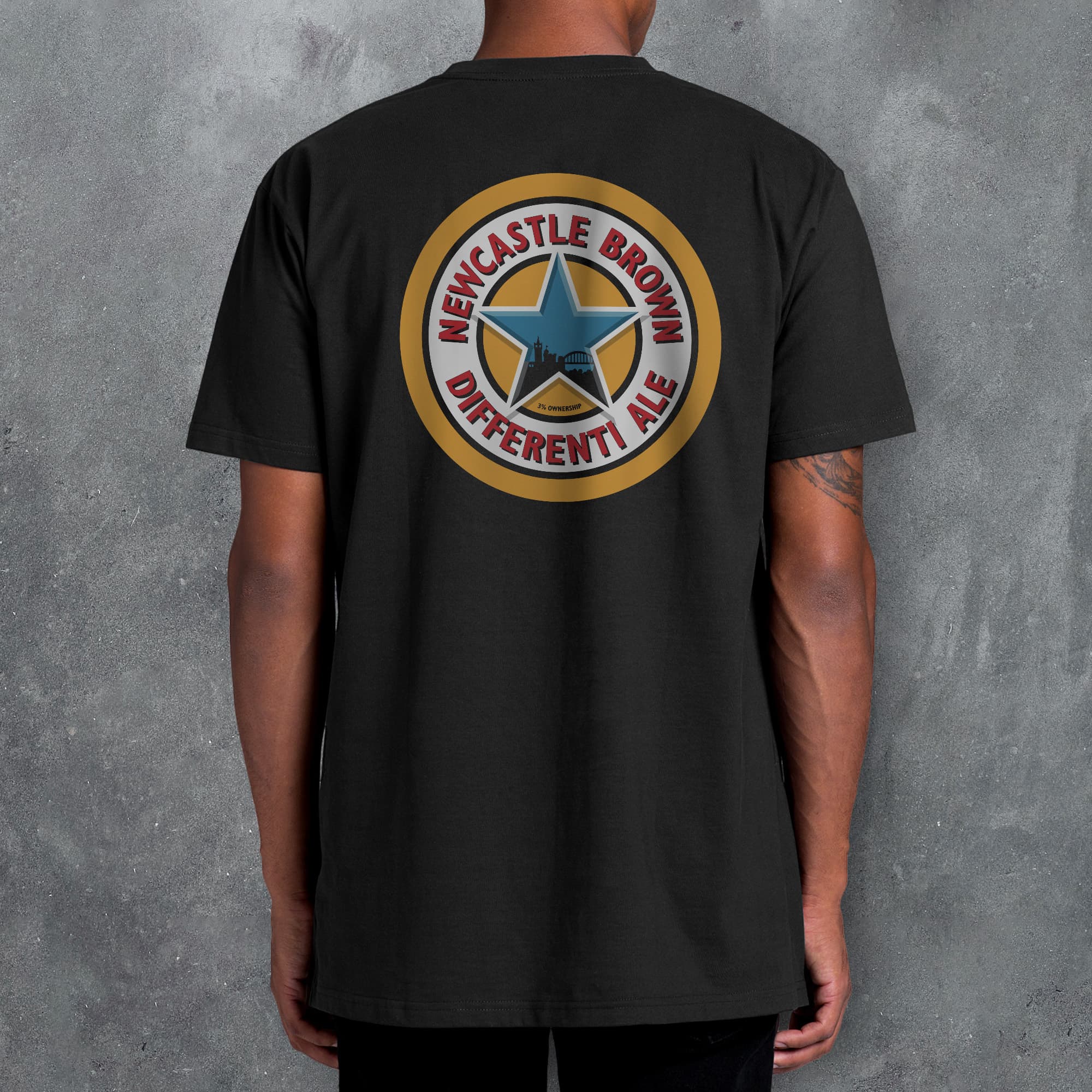 Fantasy League Football FPL 'Off The Bar' Newcastle Brown Differentiale T-Shirt