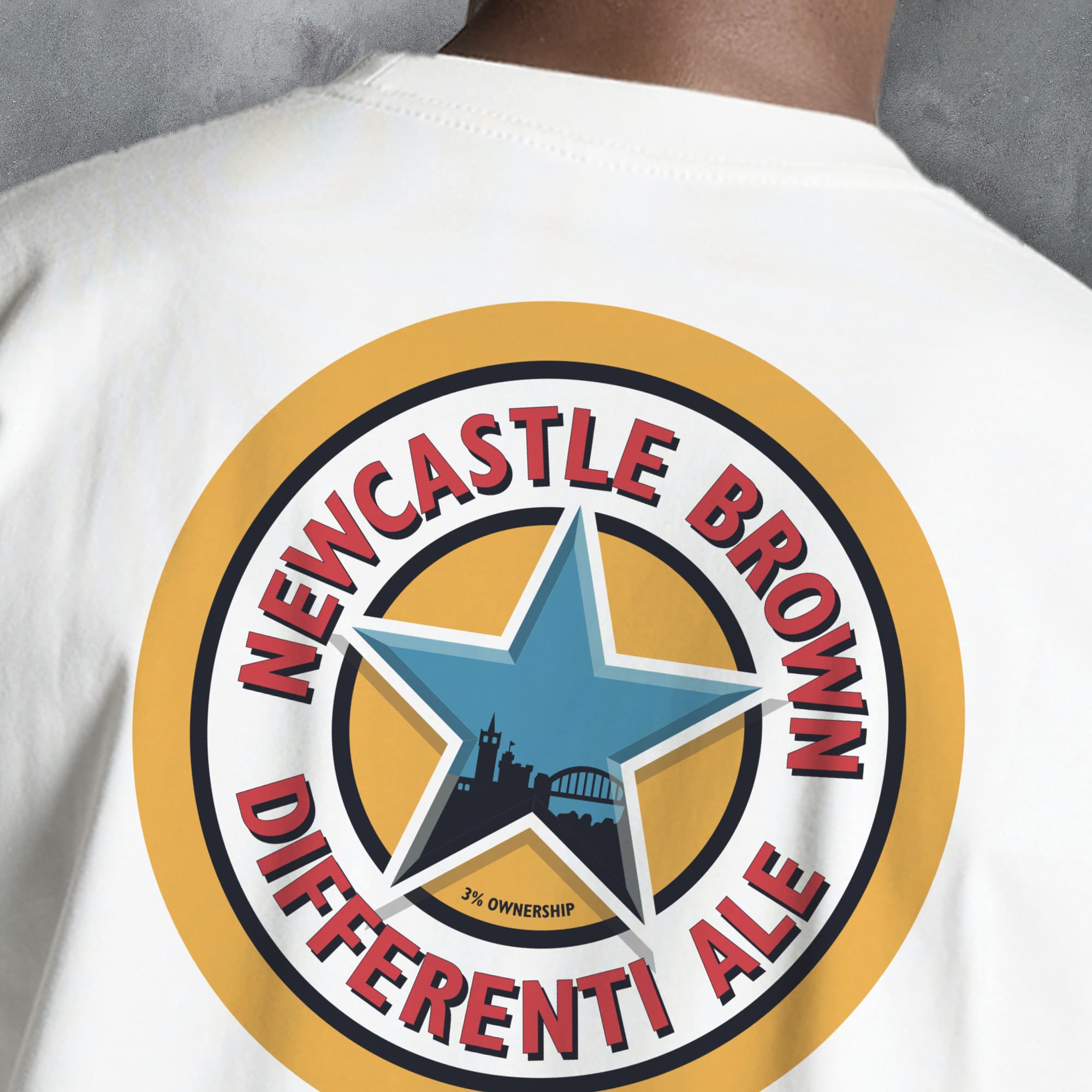 Fantasy League Football FPL 'Off The Bar' Newcastle Brown Differentiale T-Shirt