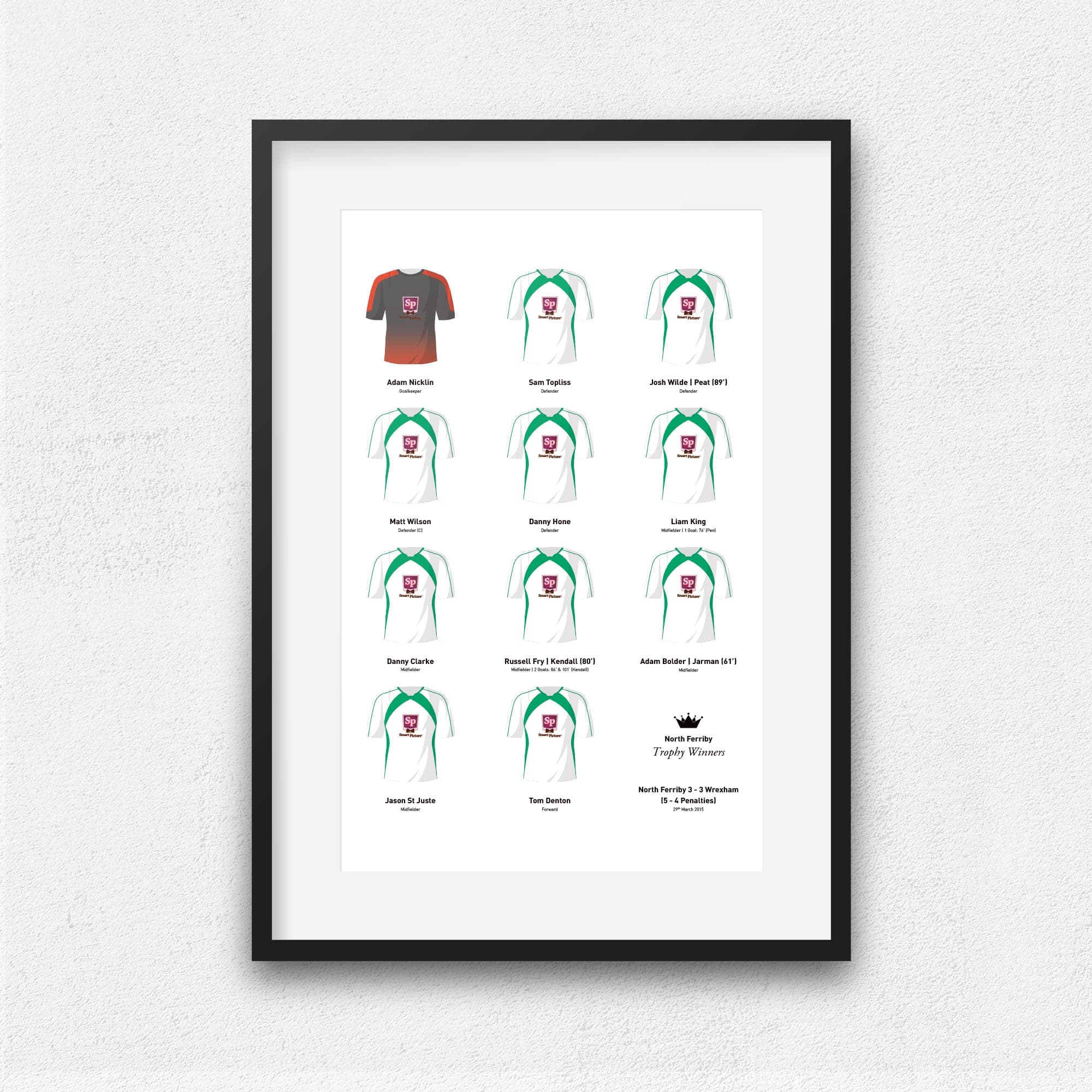 North Ferriby 2015 Trophy Winners Football Team Print Good Team On Paper