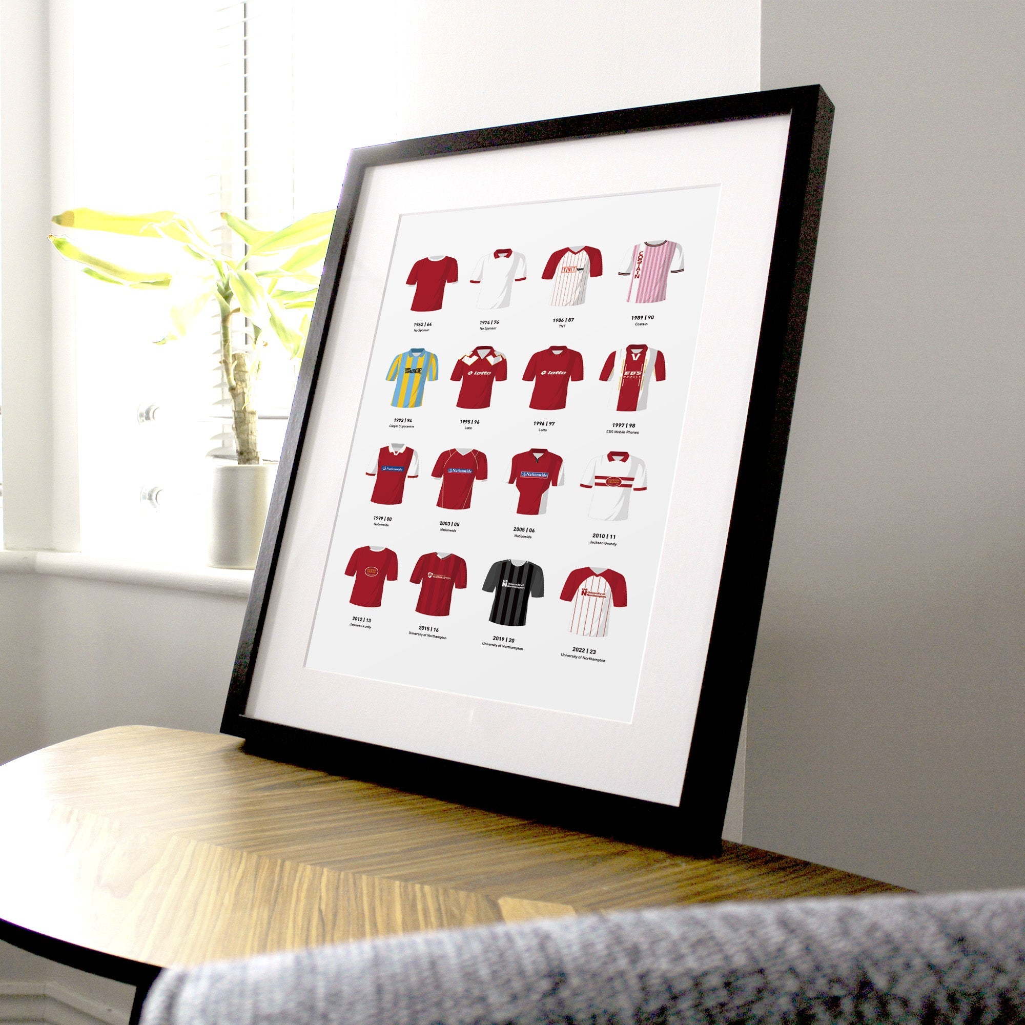 Northampton Classic Kits Football Team Print Good Team On Paper