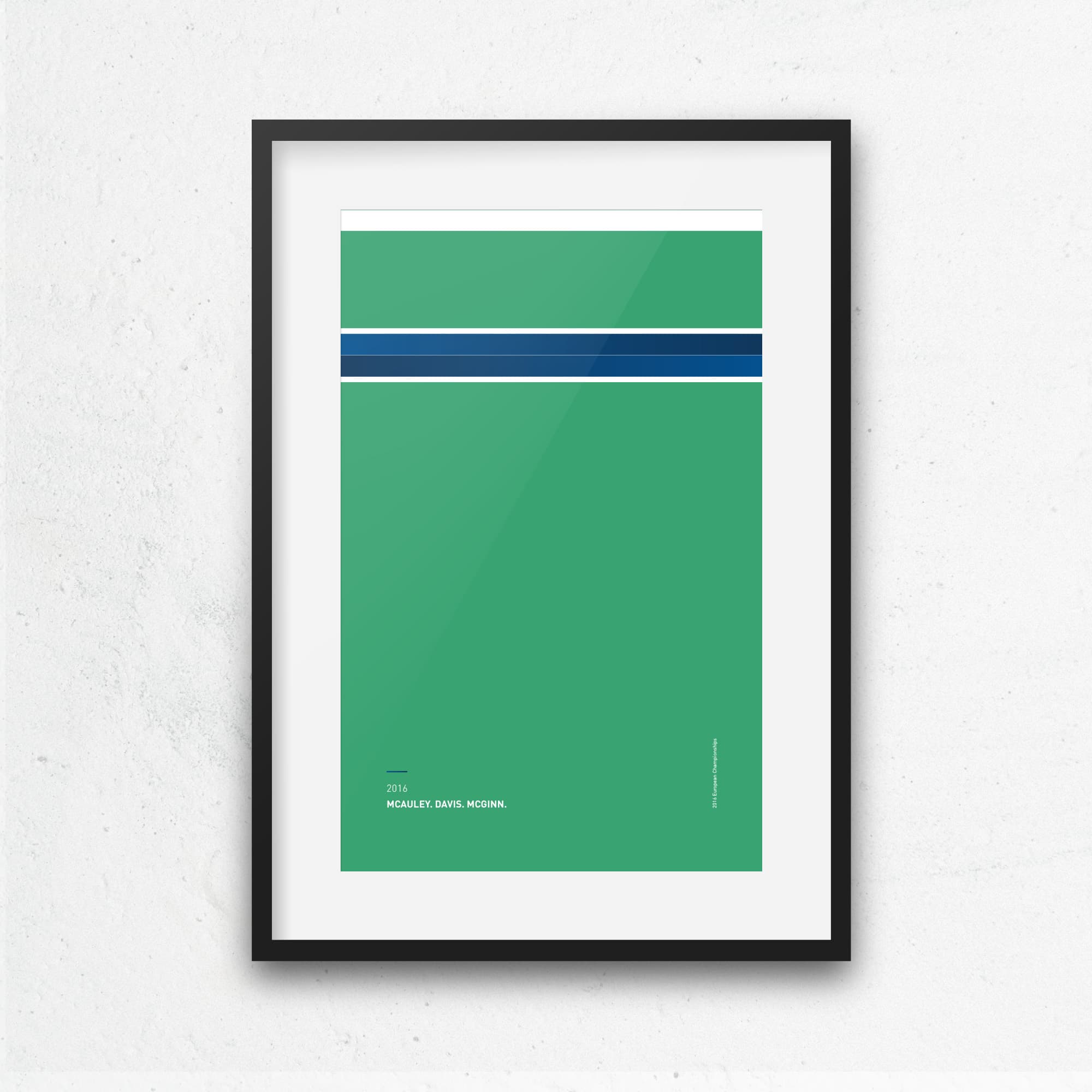 Northern Ireland 2016 'Better Days' Football Print Good Team On Paper