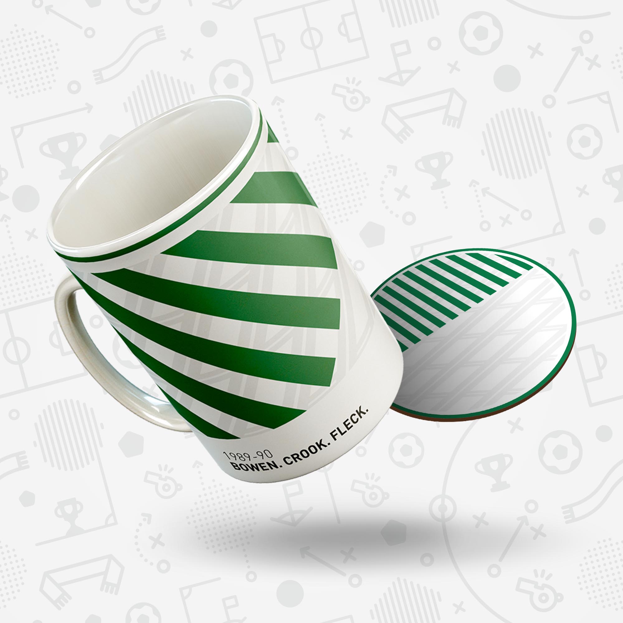 Norwich 1989-90 'Better Days' Football Kit Mug Good Team On Paper