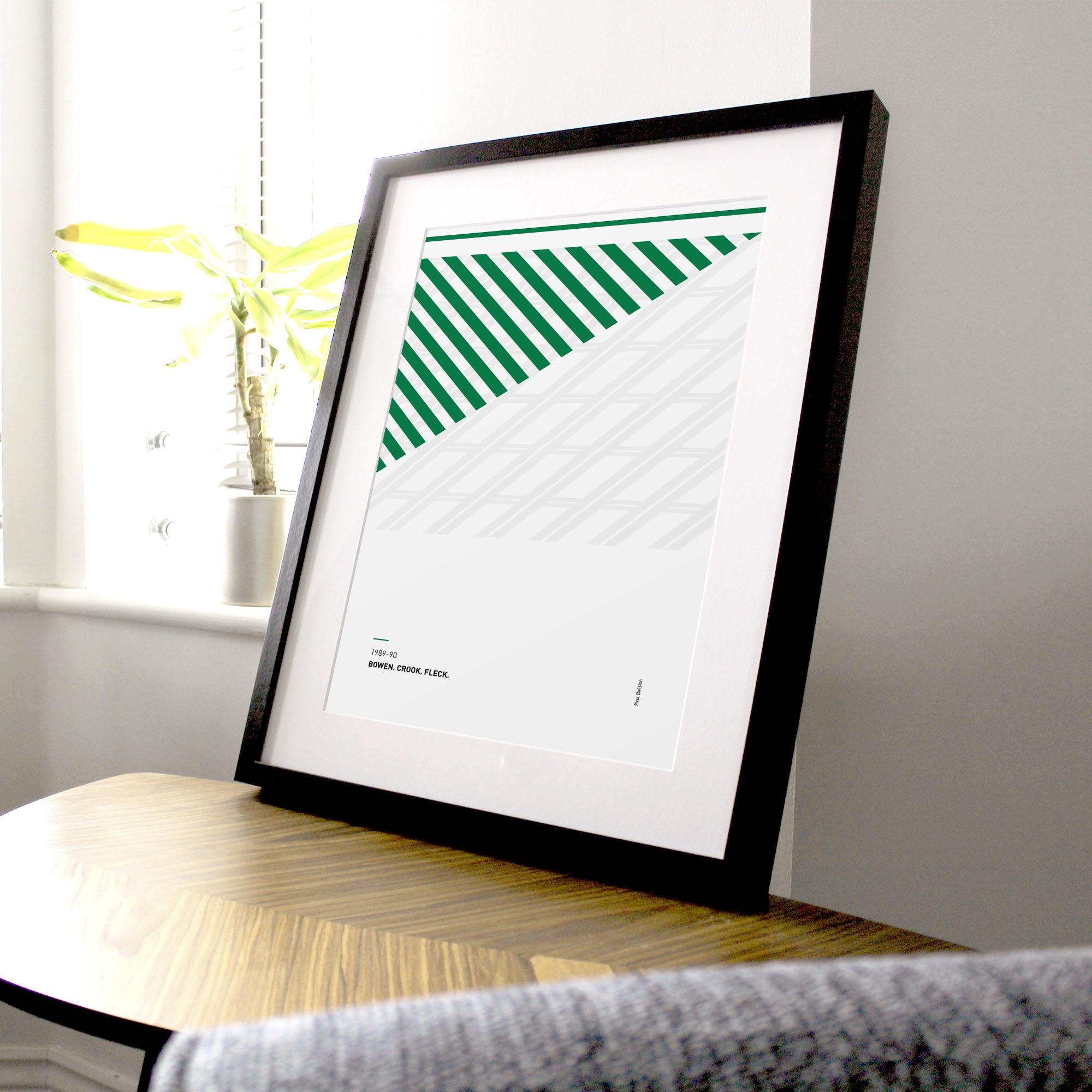 Norwich 1989-90 'Better Days' Football Print Good Team On Paper
