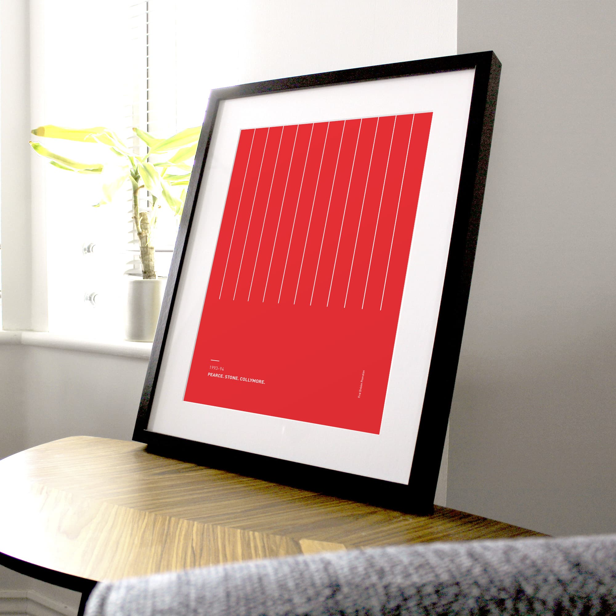 Nottm Forest 1993-94 'Better Days' Football Print Good Team On Paper