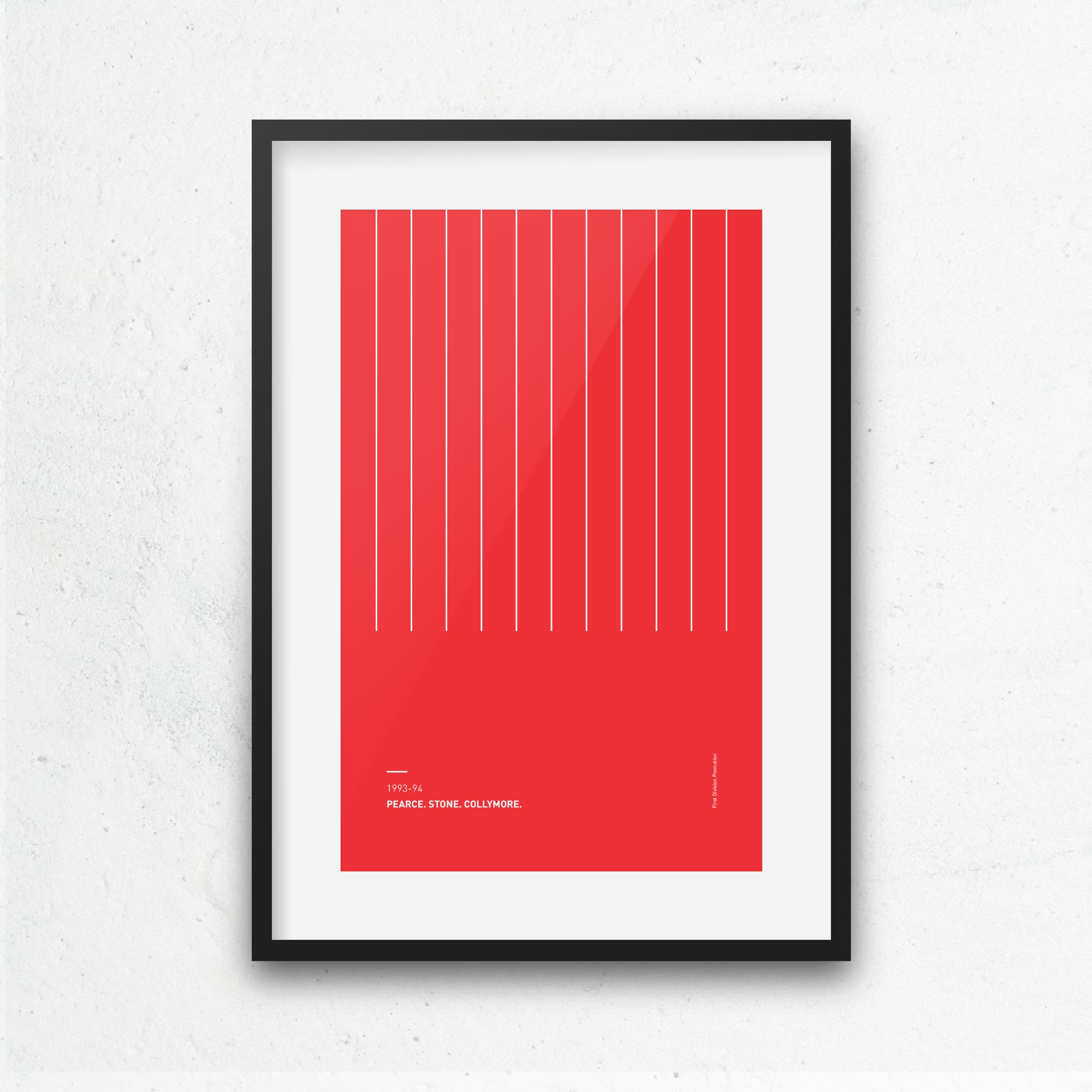 Nottm Forest 1993-94 'Better Days' Football Print Good Team On Paper