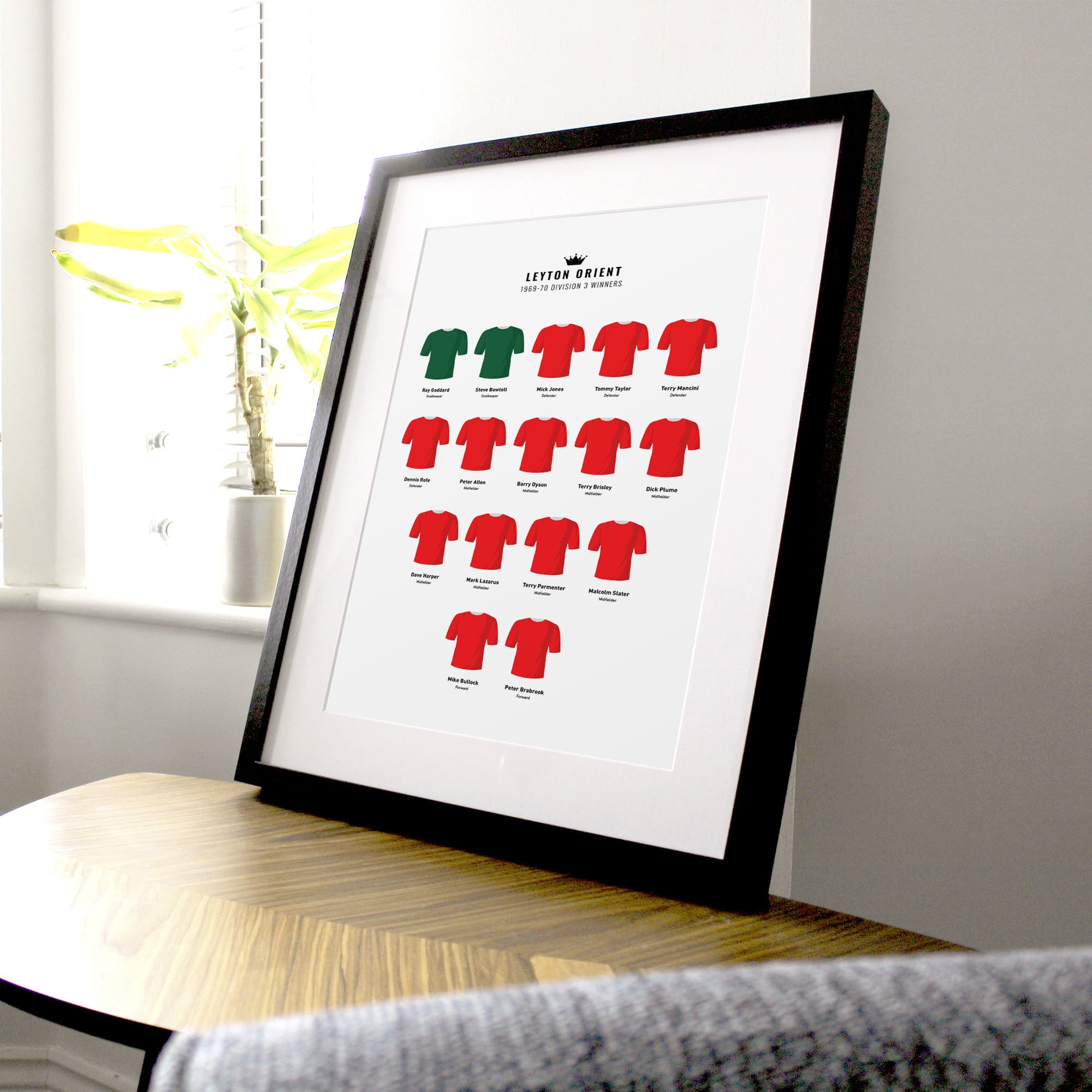 Orient 1970 Division 3 Winners Football Team Print Good Team On Paper