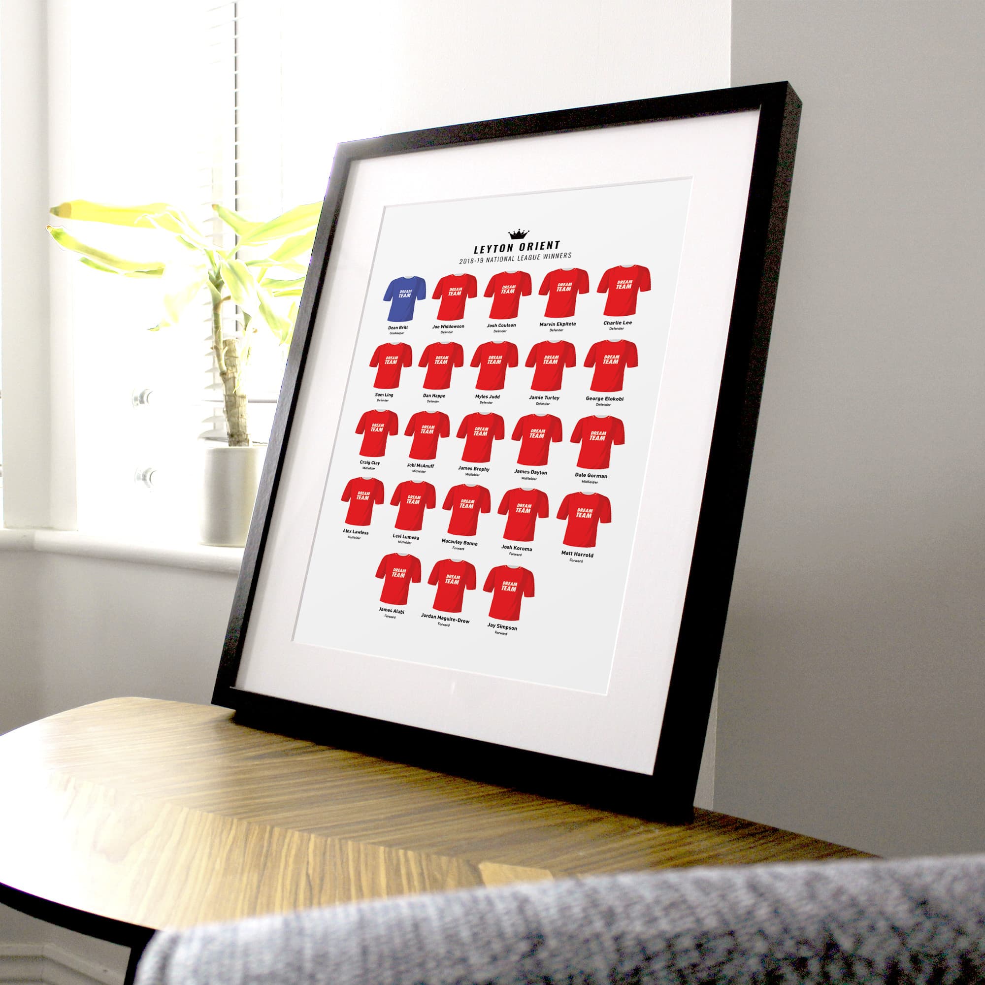 Orient 2019 National League Winners Football Team Print Good Team On Paper