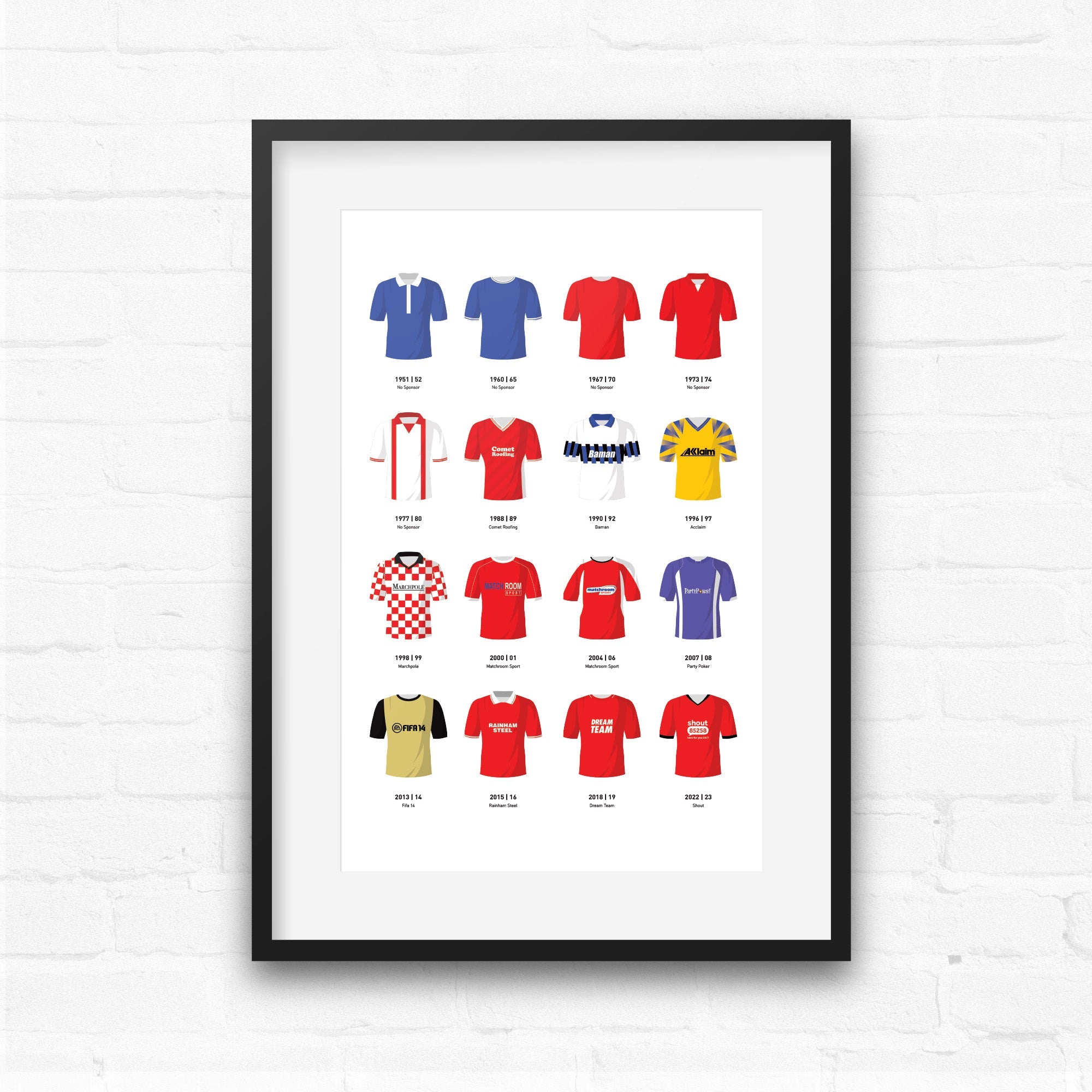 Orient Classic Kits Football Team Print Good Team On Paper