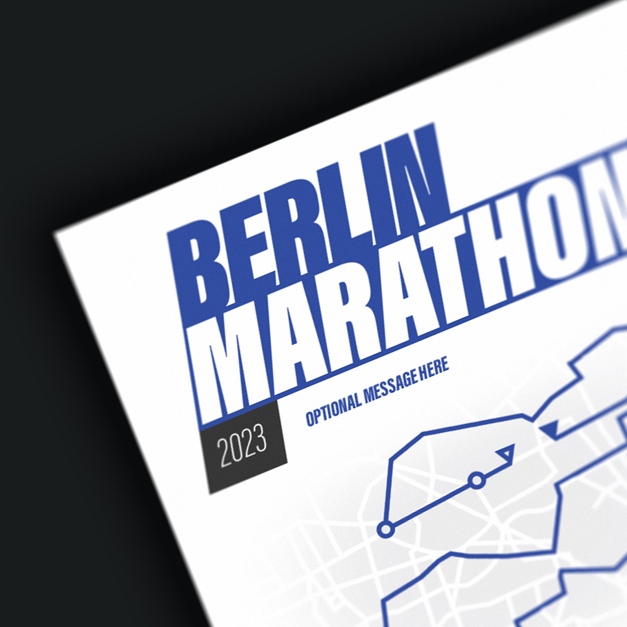 PERSONALISED 'Amazing Pace' Berlin Marathon Finishers Print Good Team On Paper