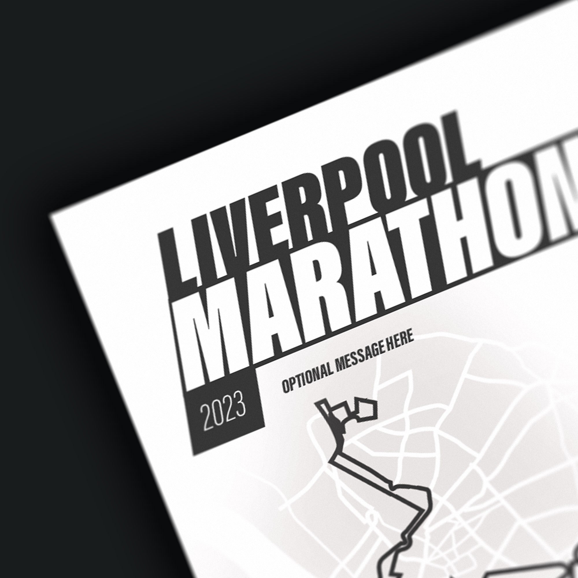 PERSONALISED 'Amazing Pace' Liverpool Marathon Finishers Print Good Team On Paper