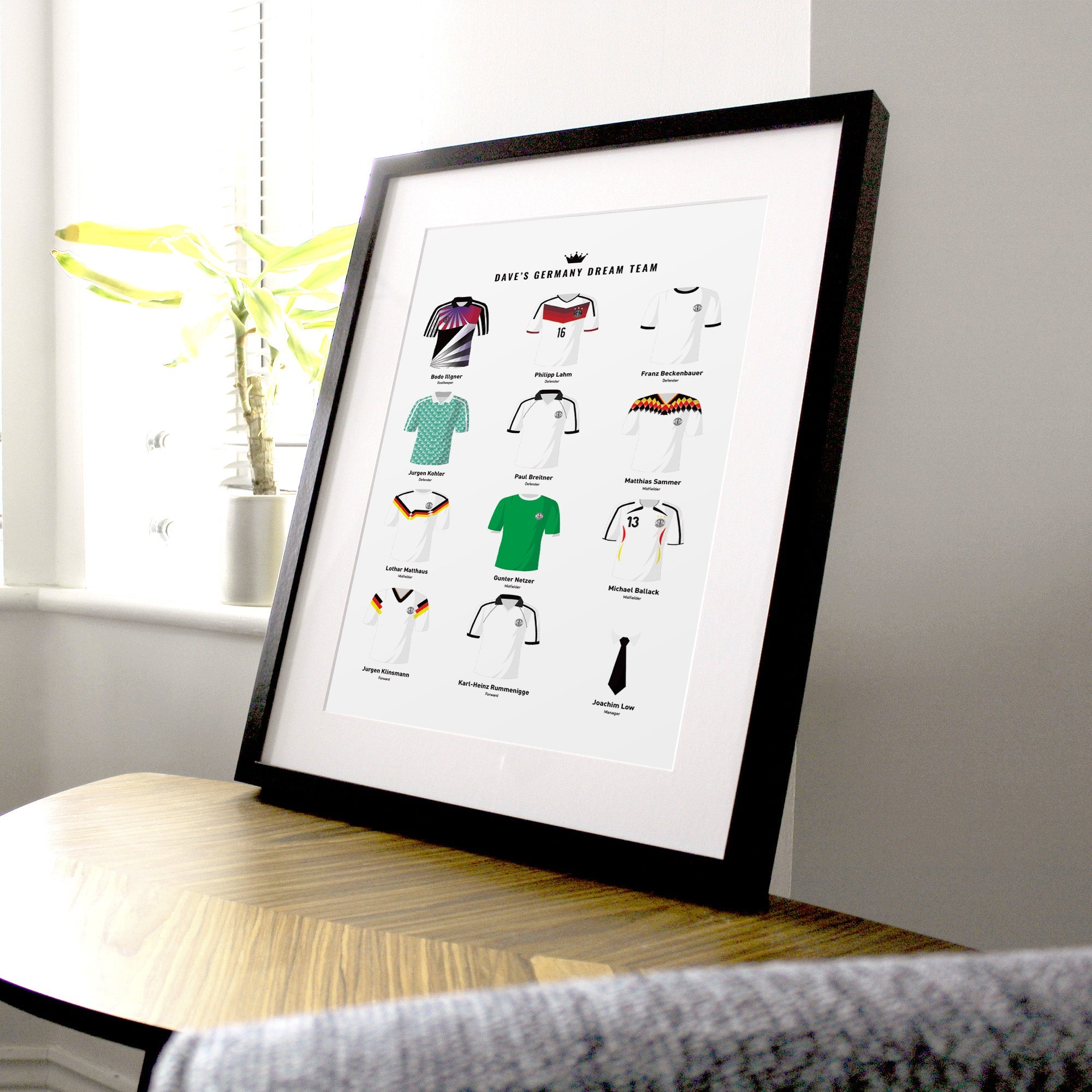 PERSONALISED Germany Dream Team Football Print Good Team On Paper