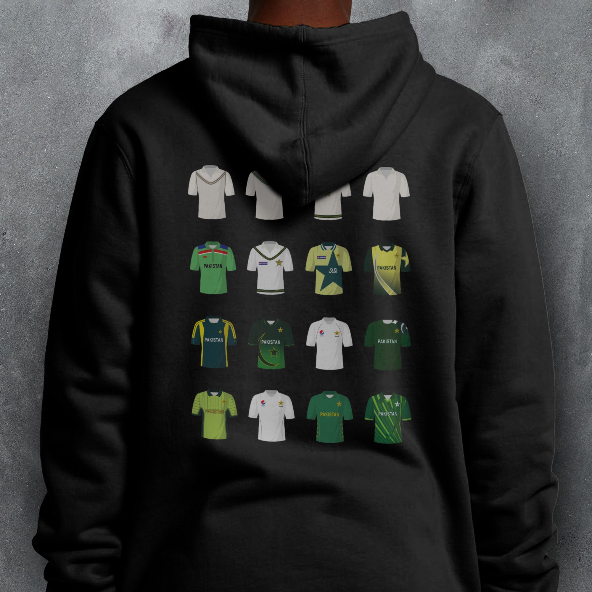 Pakistan Cricket Classic Kits Hoodie