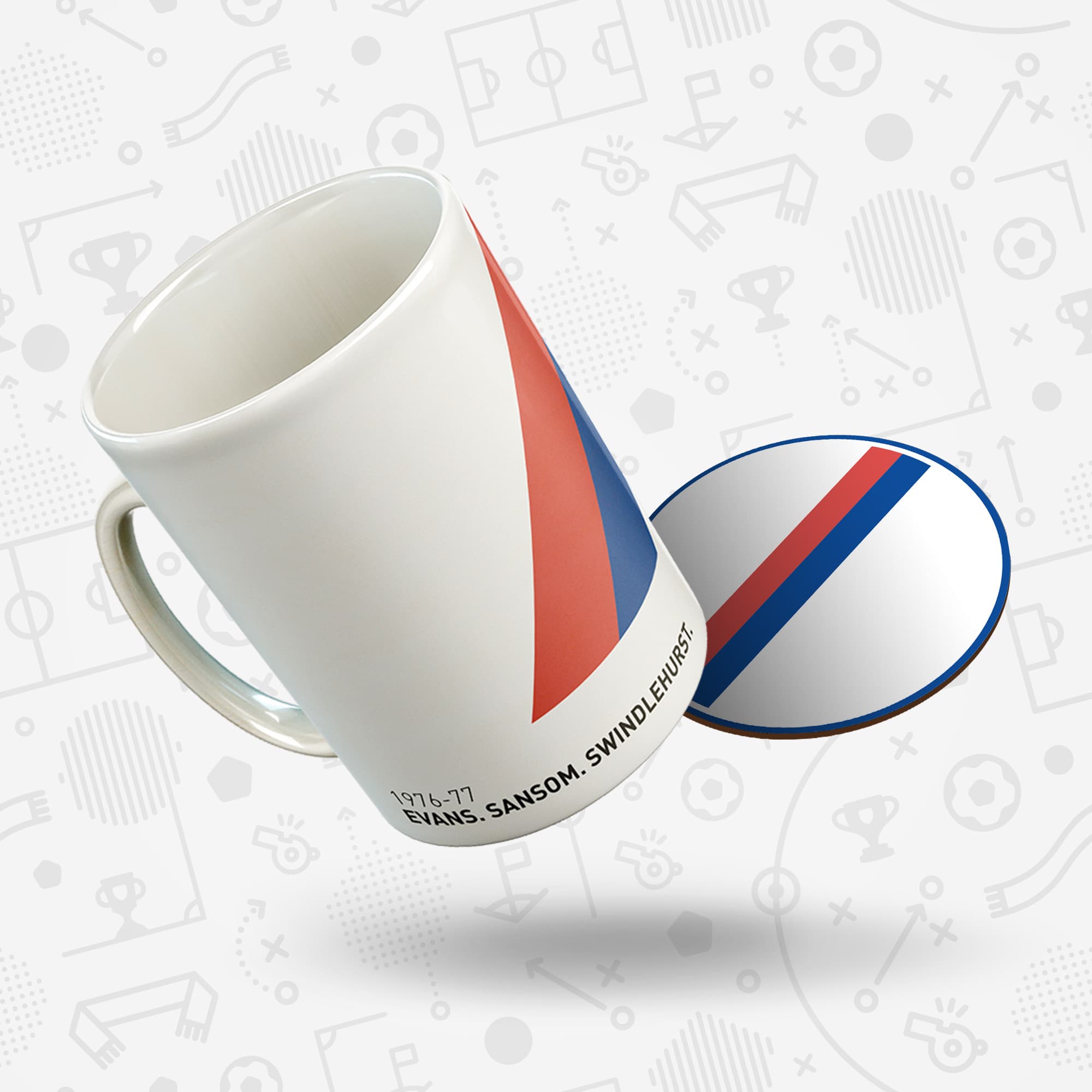 Palace 1976-77 'Better Days' Football Kit Mug Good Team On Paper