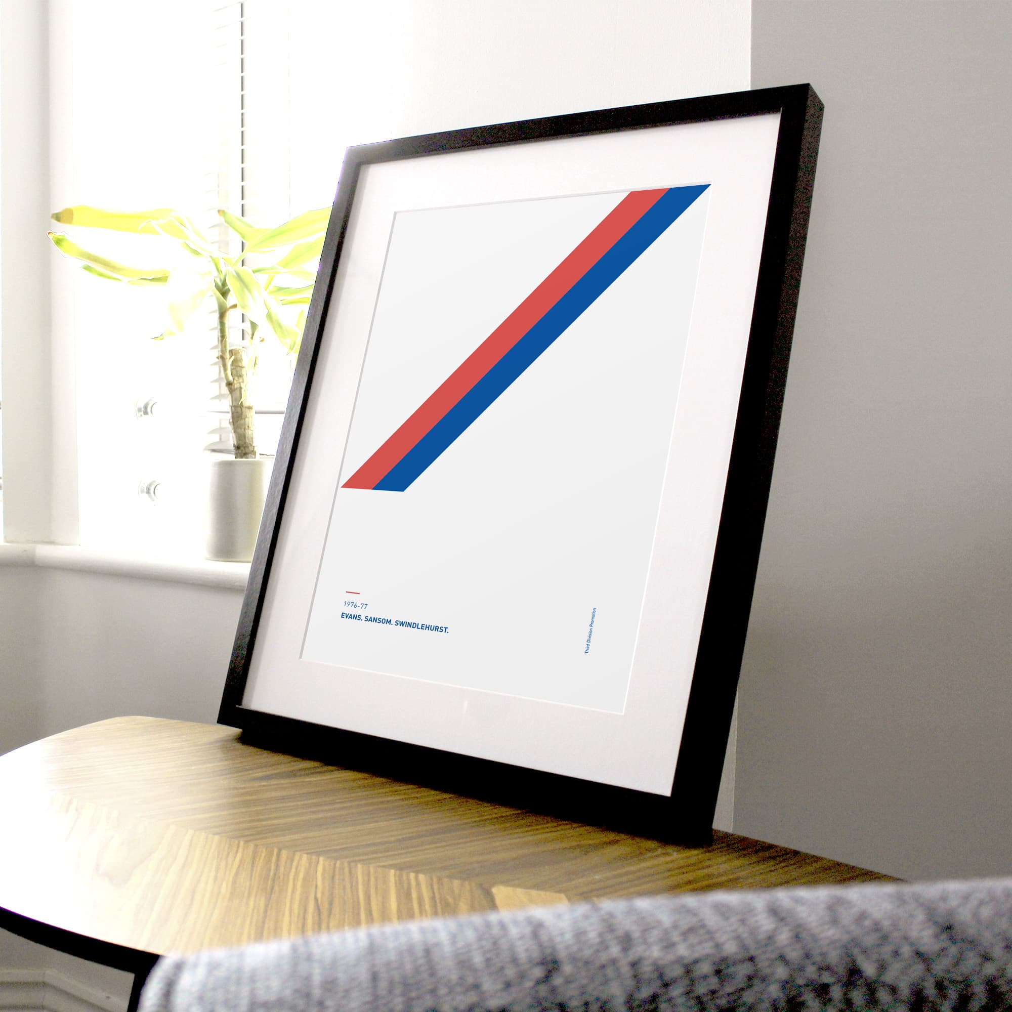 Palace 1976-77 'Better Days' Football Print Good Team On Paper