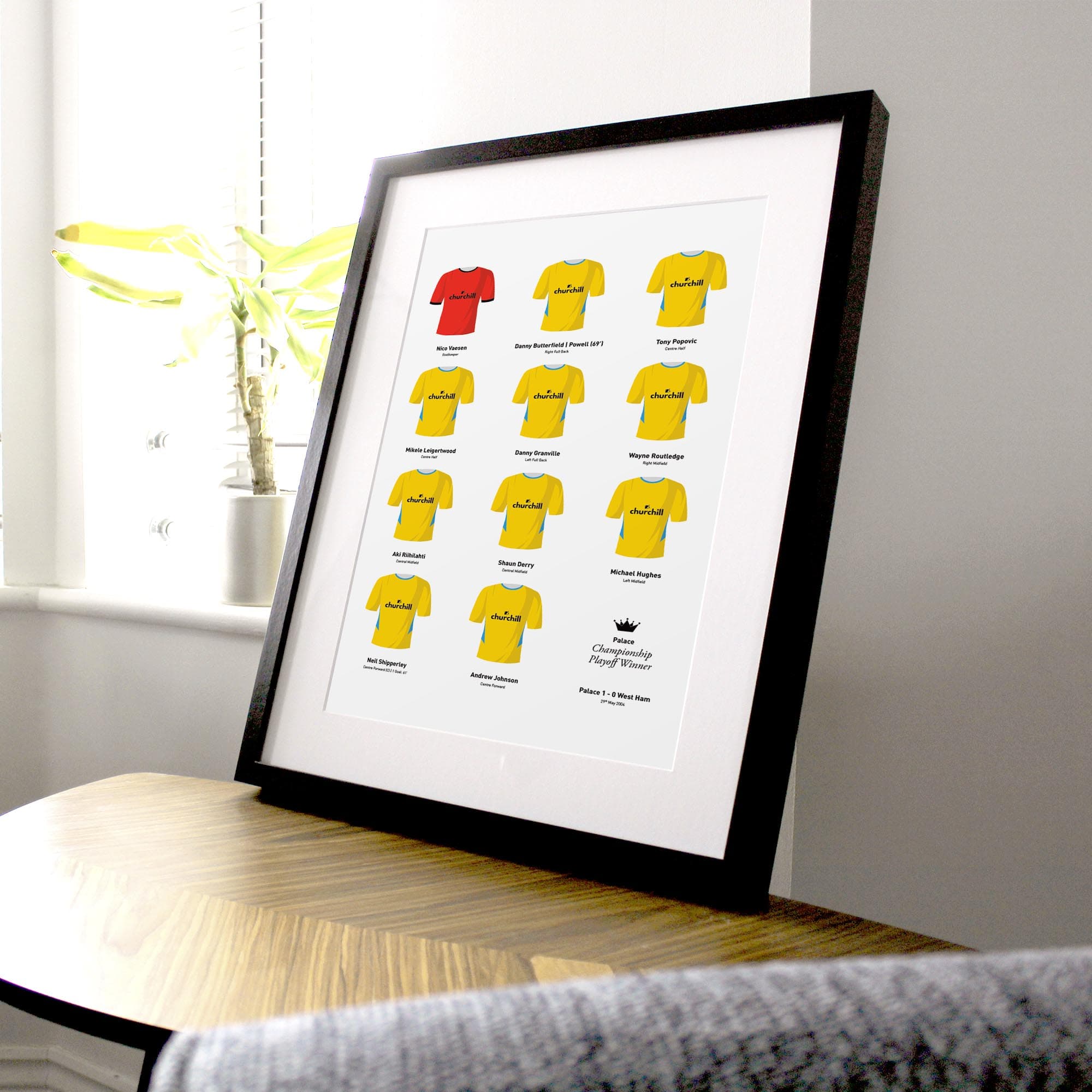 Palace 2004 Championship Playoff Final Winners Football Team Print Good Team On Paper