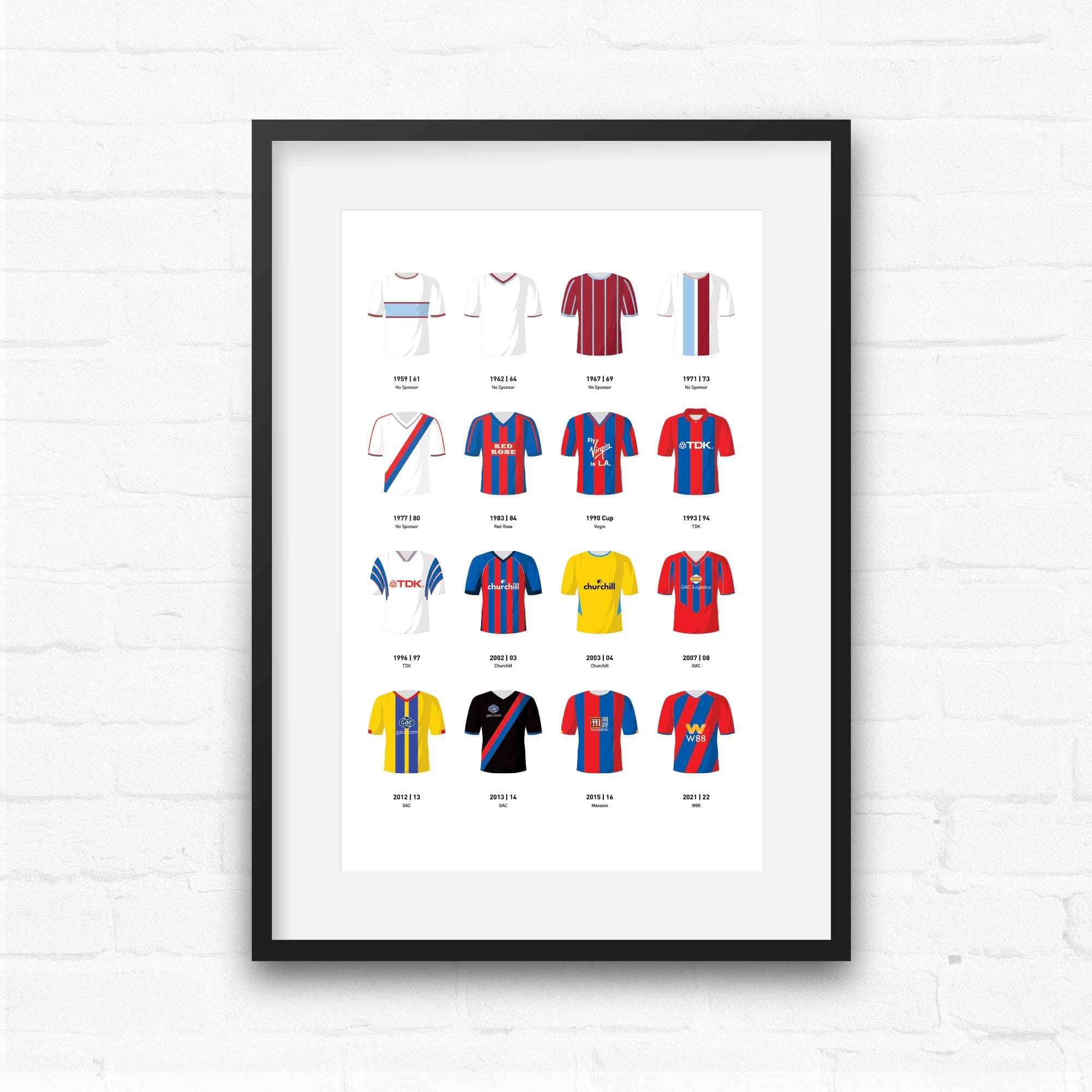 Palace Classic Kits Football Team Print Good Team On Paper