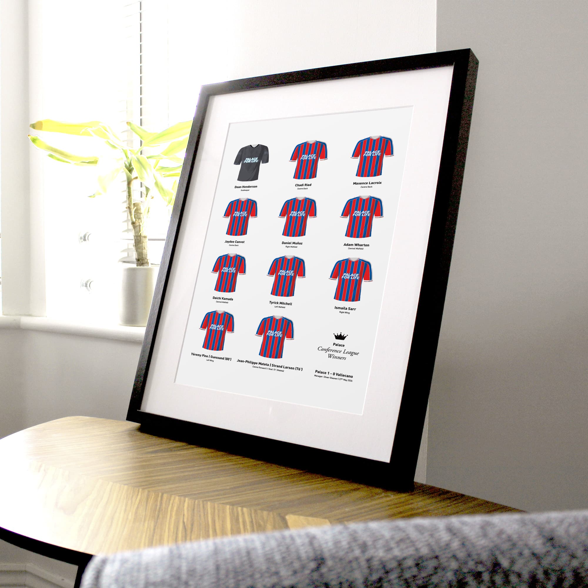 Palace 2026 Conference League Winners Football Team Print