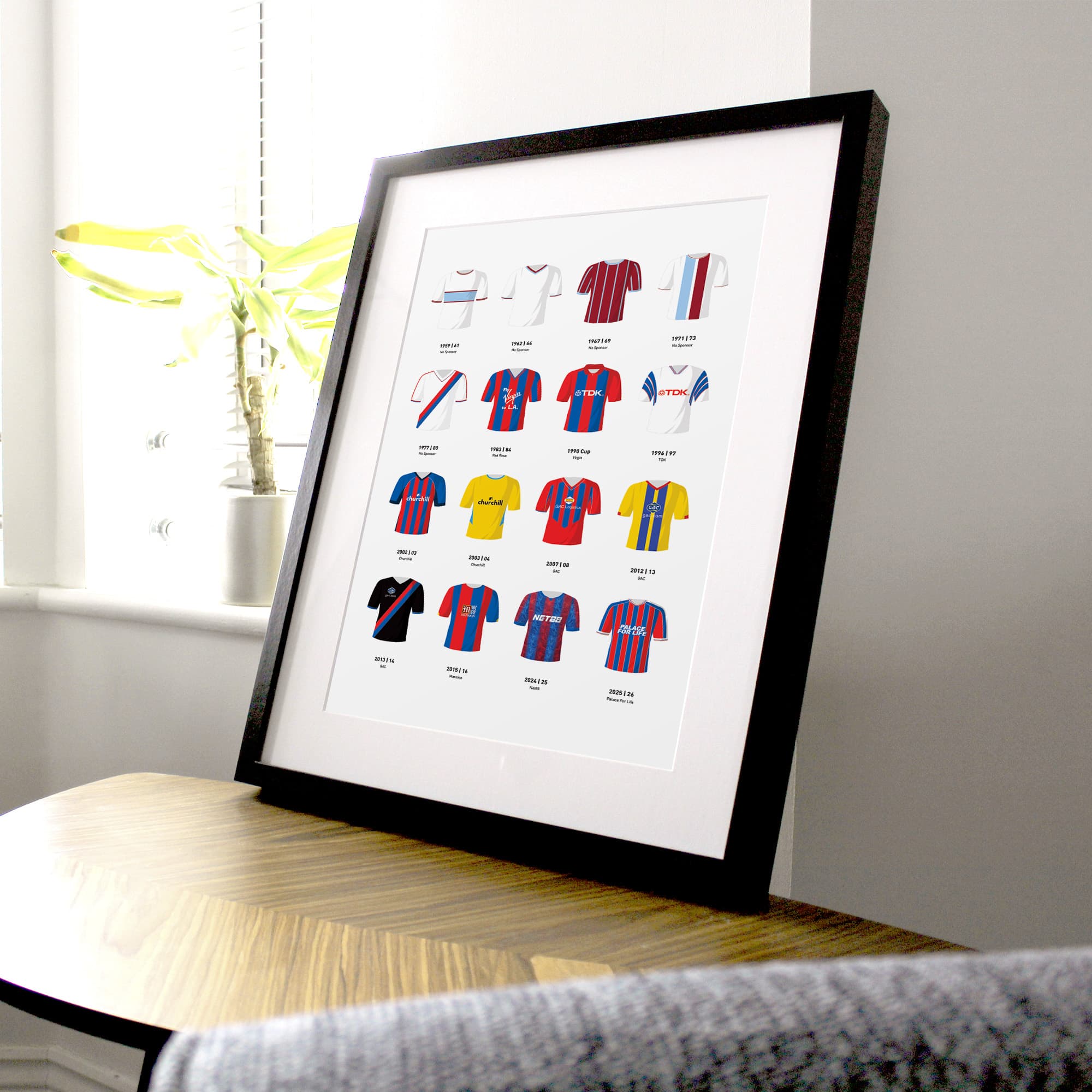 Palace Classic Kits Football Team Print
