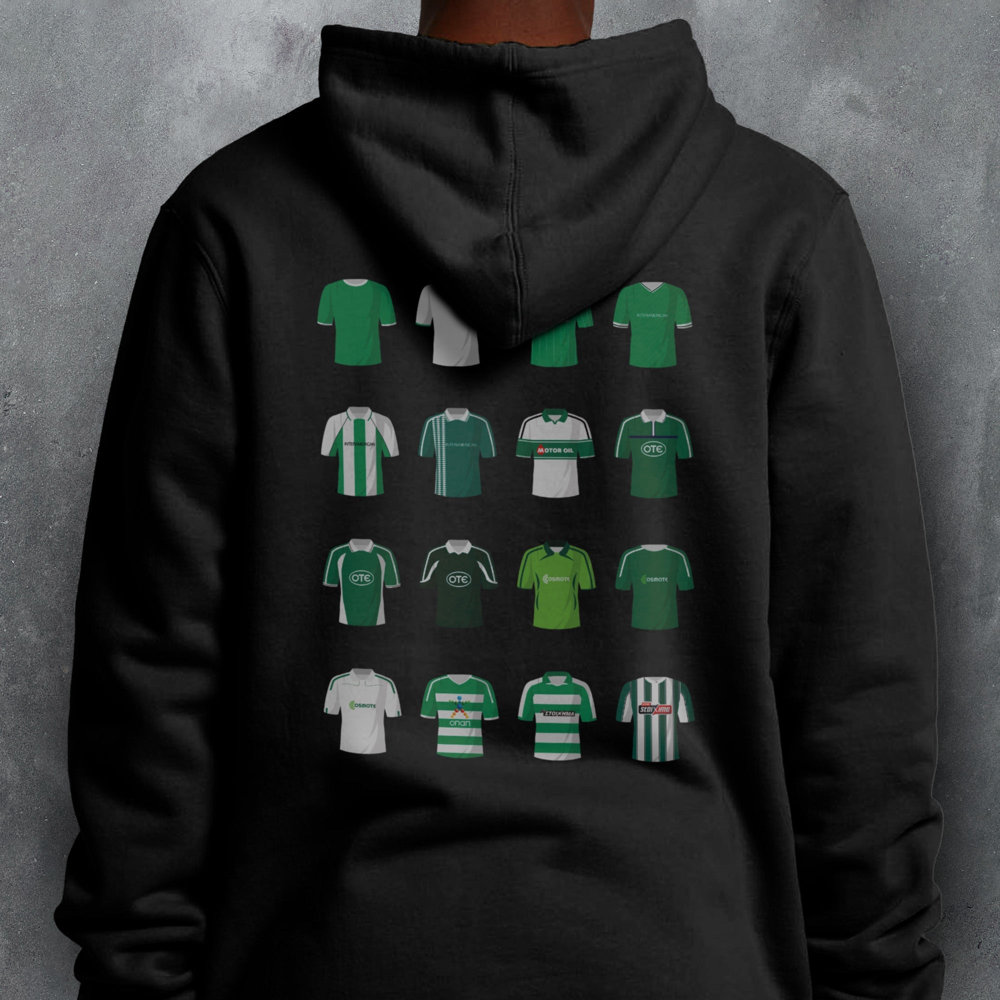 Panathinaikos Classic Kits Football Hoodie Good Team On Paper