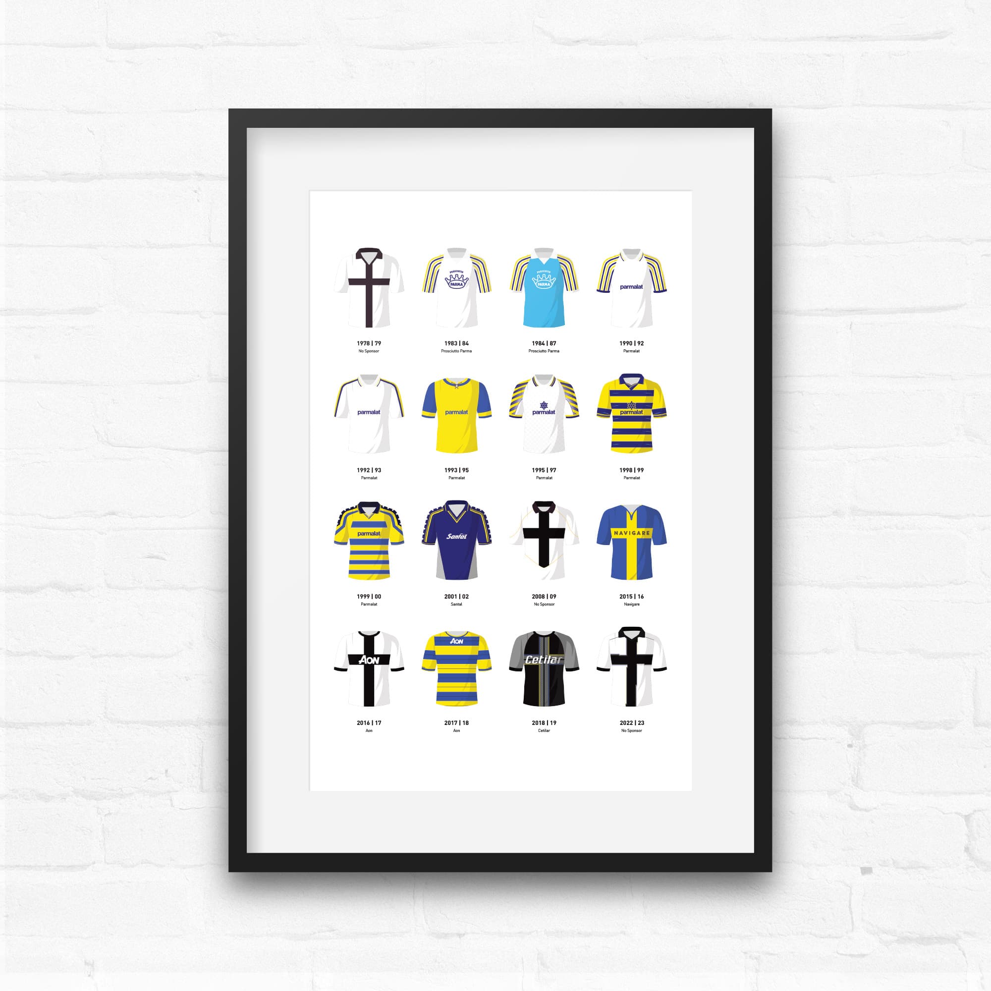 Parma Classic Kits Football Team Print Good Team On Paper