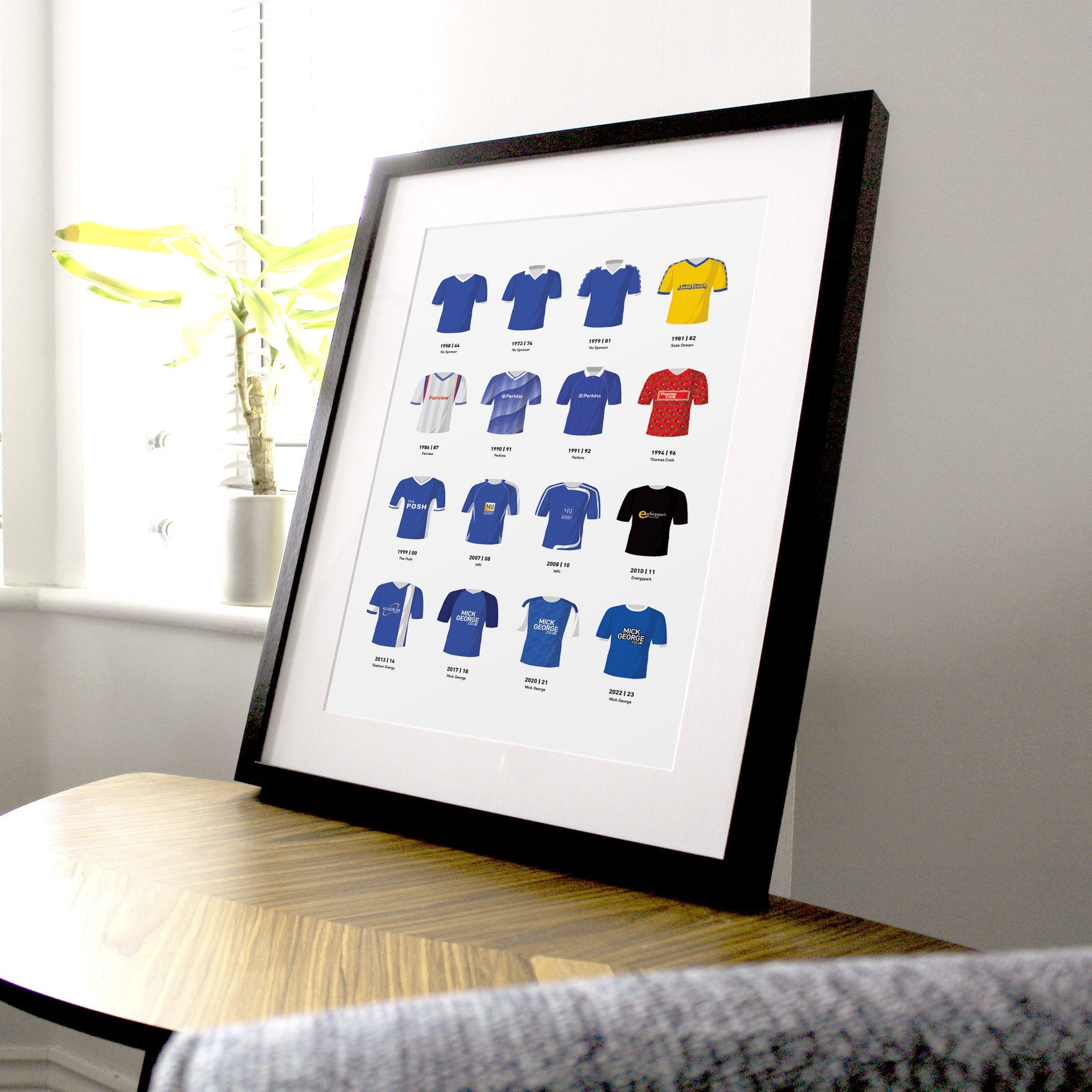 Peterborough Classic Kits Football Team Print Good Team On Paper