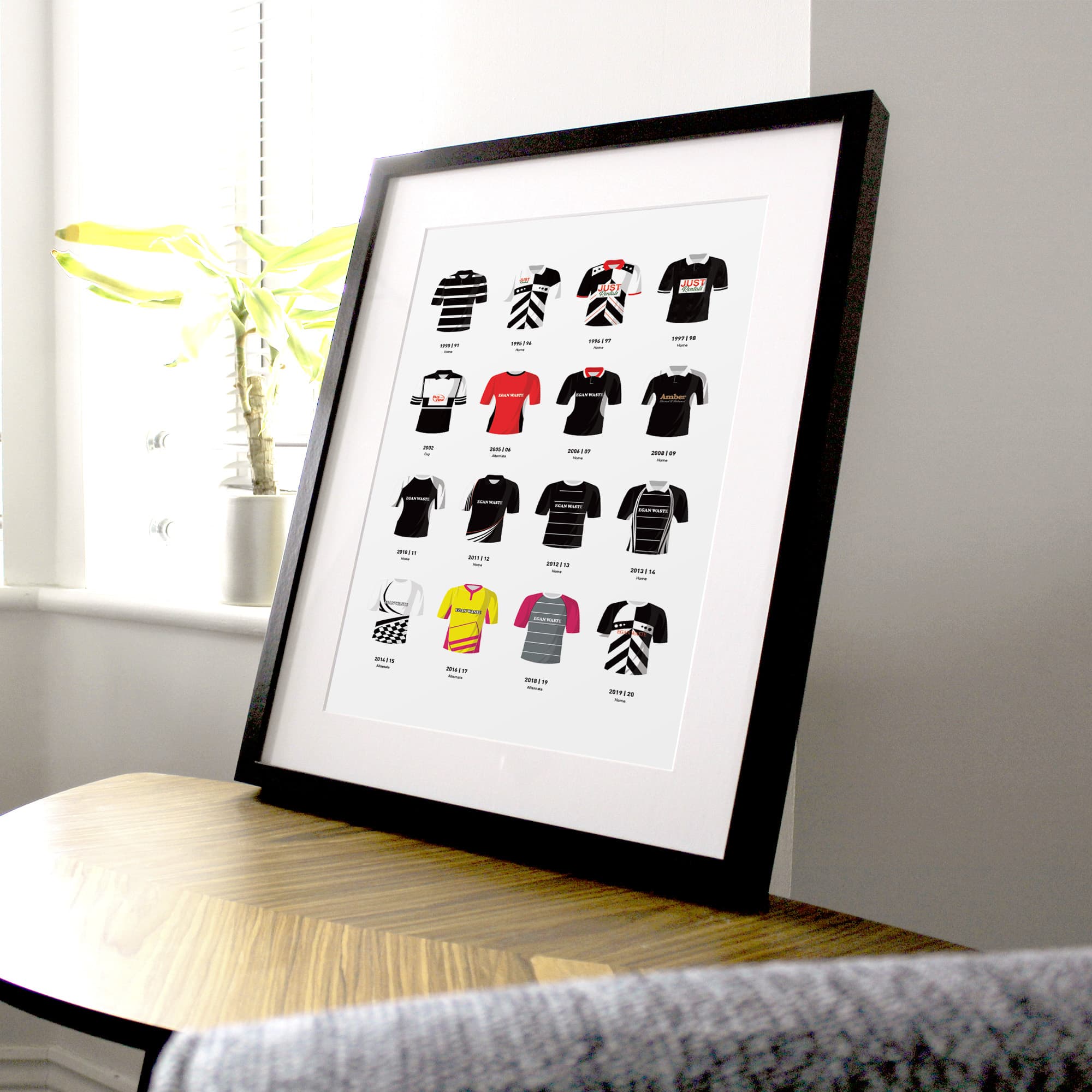 Pontypridd Classic Kits Rugby Union Team Print