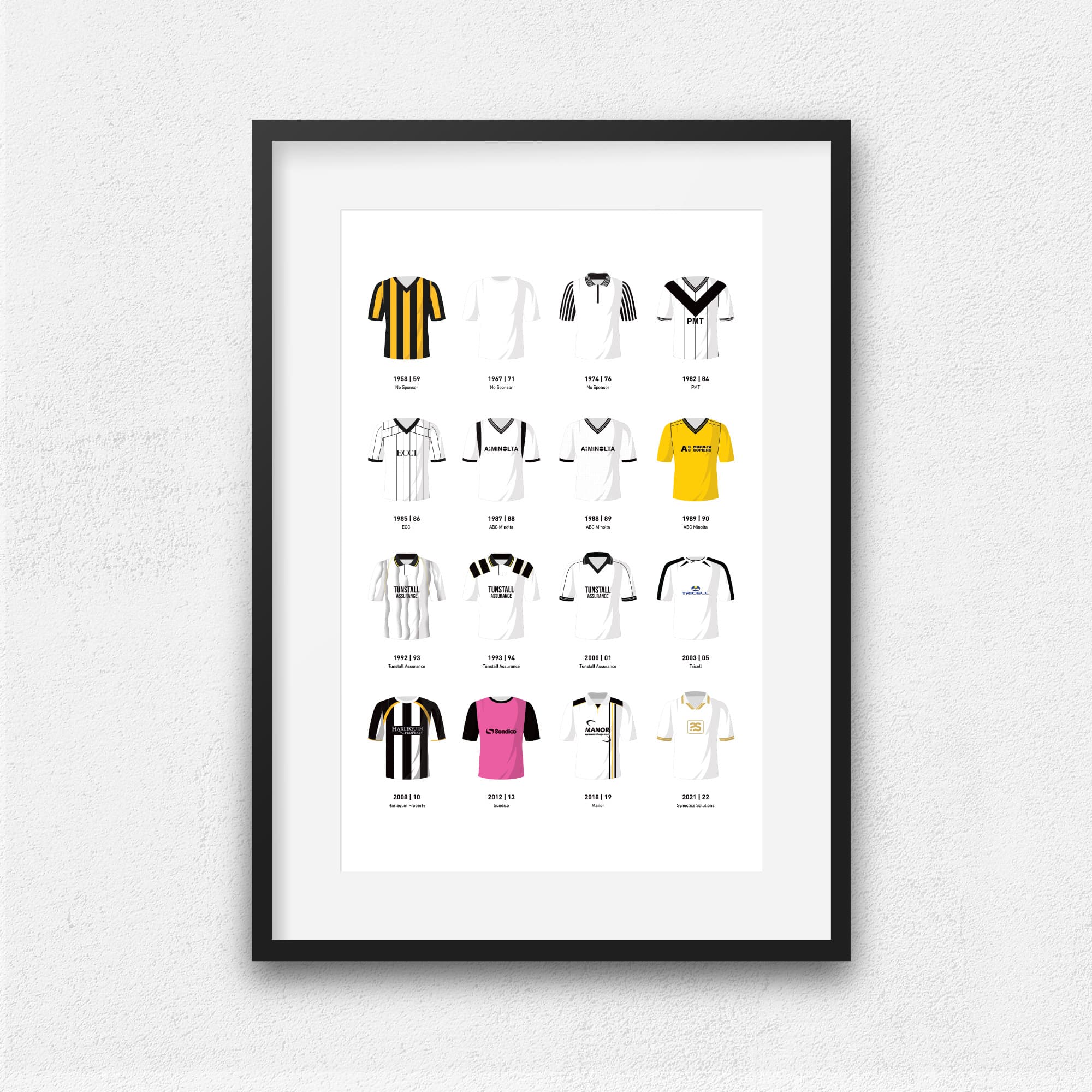 Port Vale Classic Kits Football Team Print Good Team On Paper