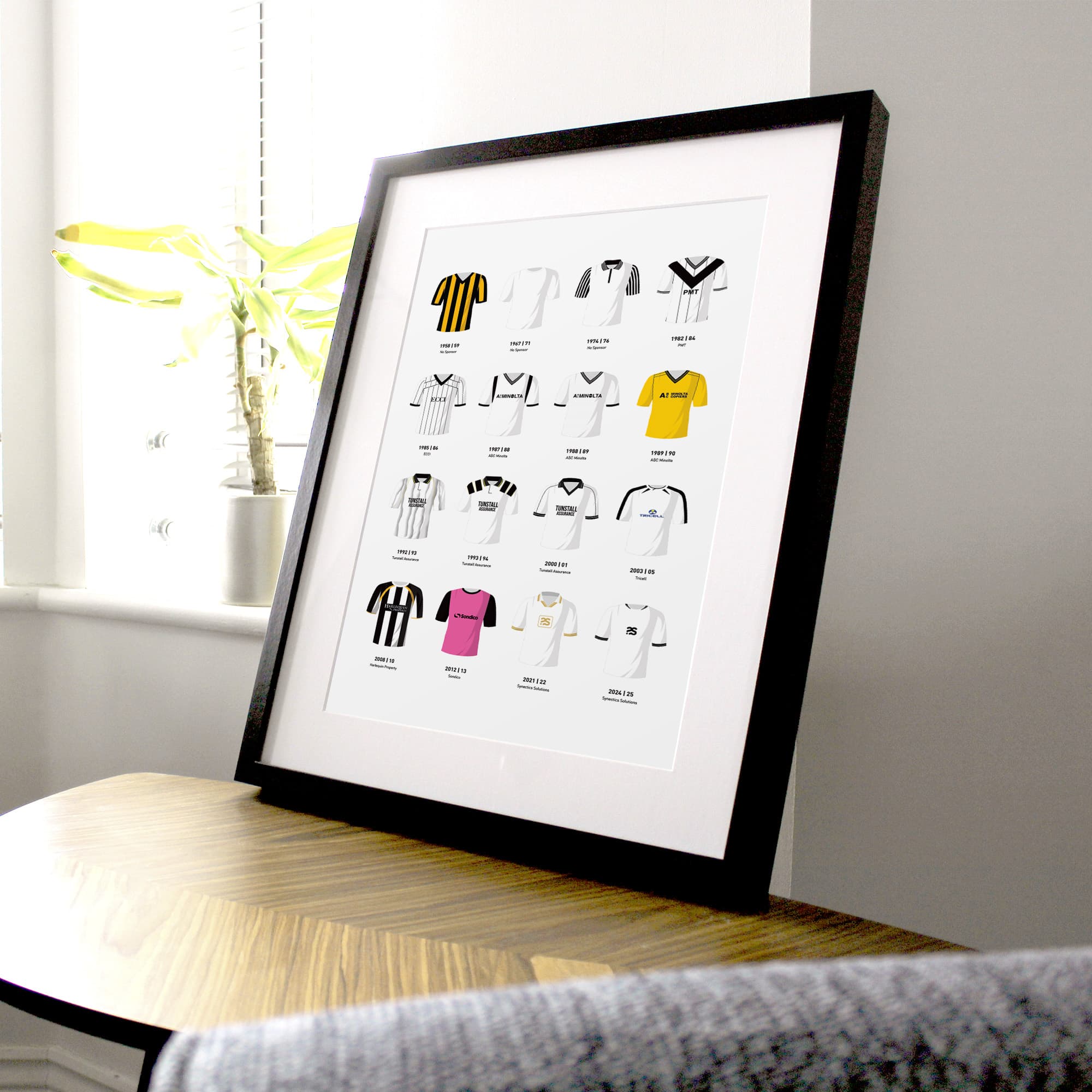 Port Vale Classic Kits Football Team Print