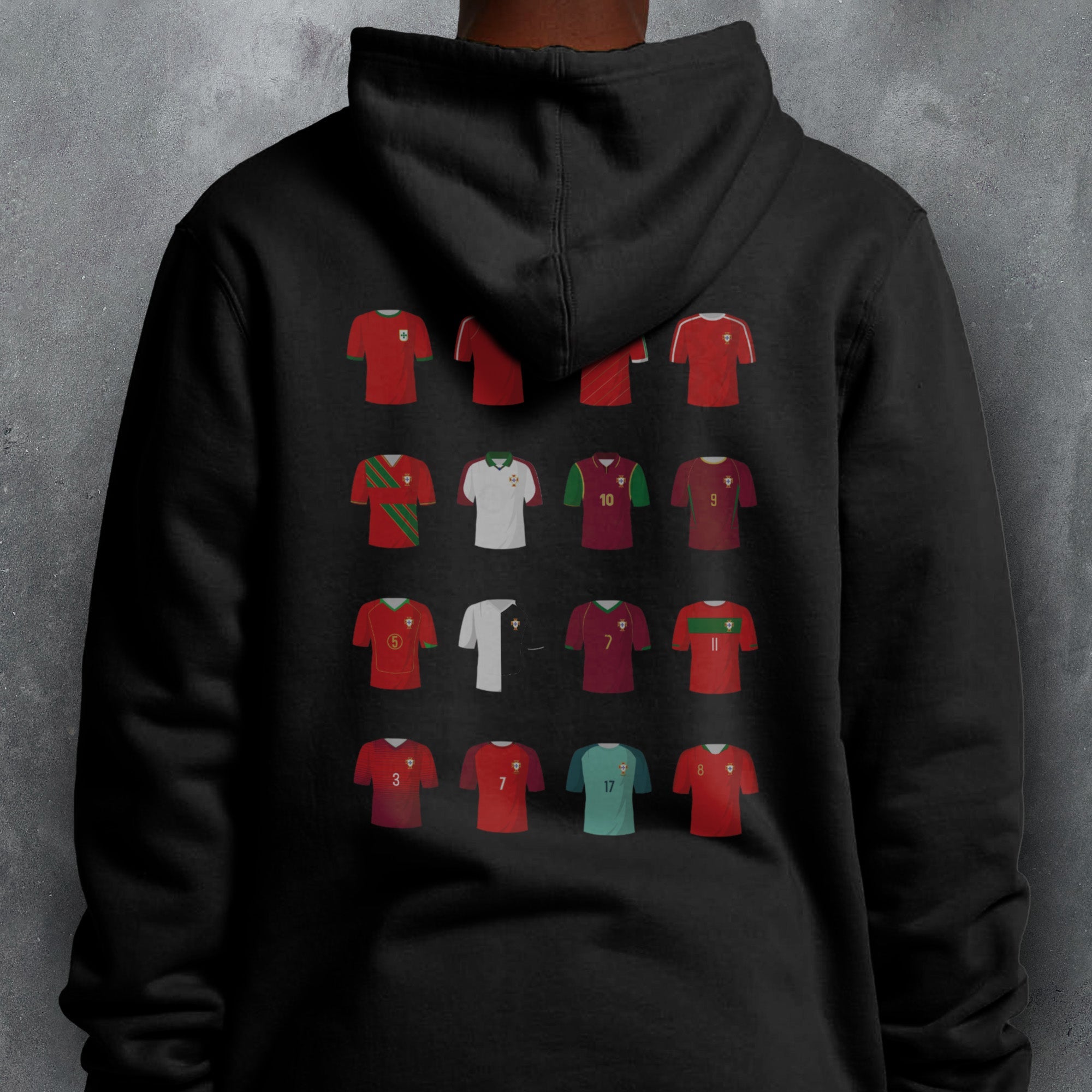 Portugal Classic Kits Football Hoodie Good Team On Paper
