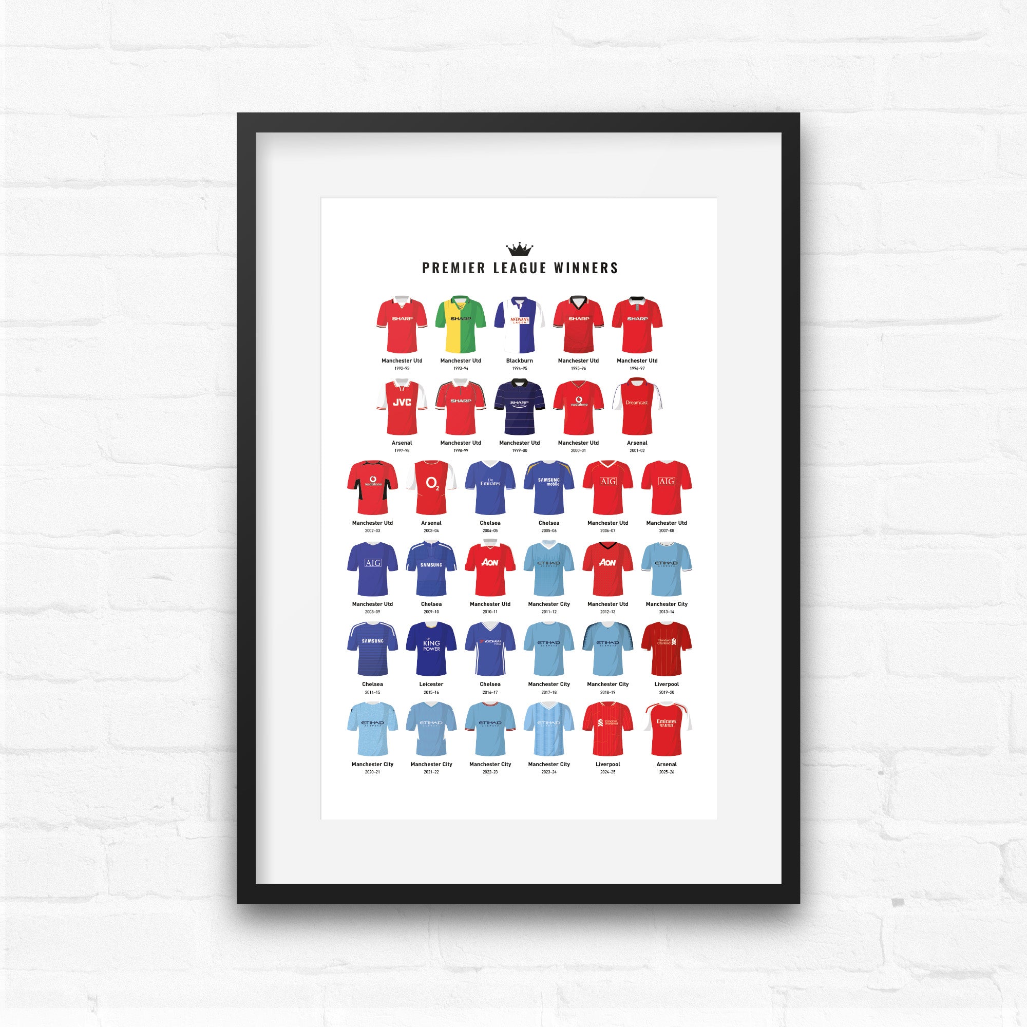 Premier Winners Football Print