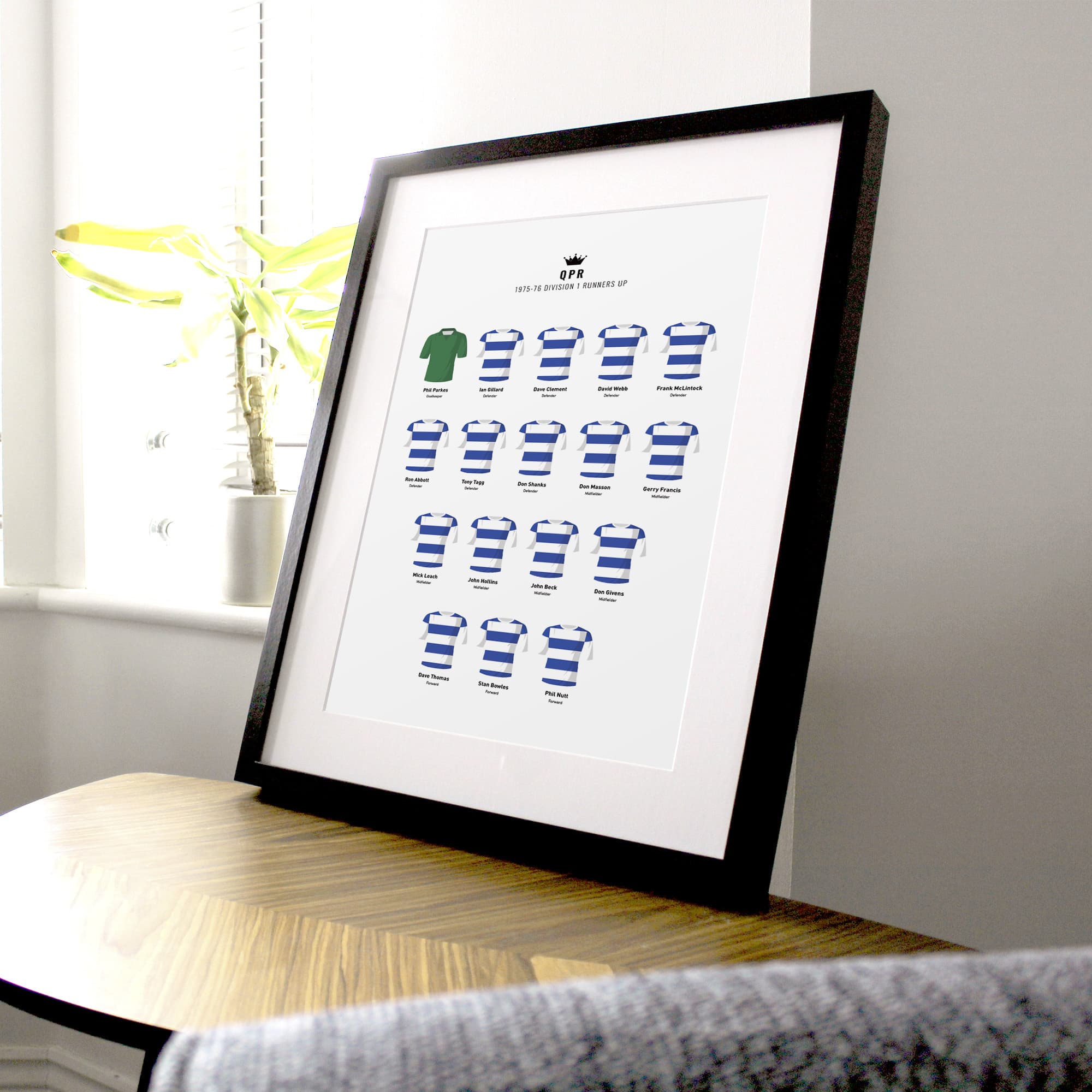 QPR 1976 Division 1 Runners Up Football Team Print Good Team On Paper