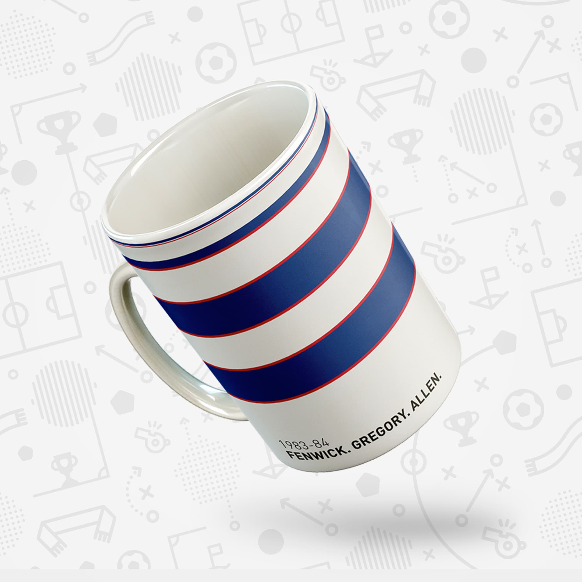 QPR 1983-84 'Better Days' Football Kit Mug Good Team On Paper