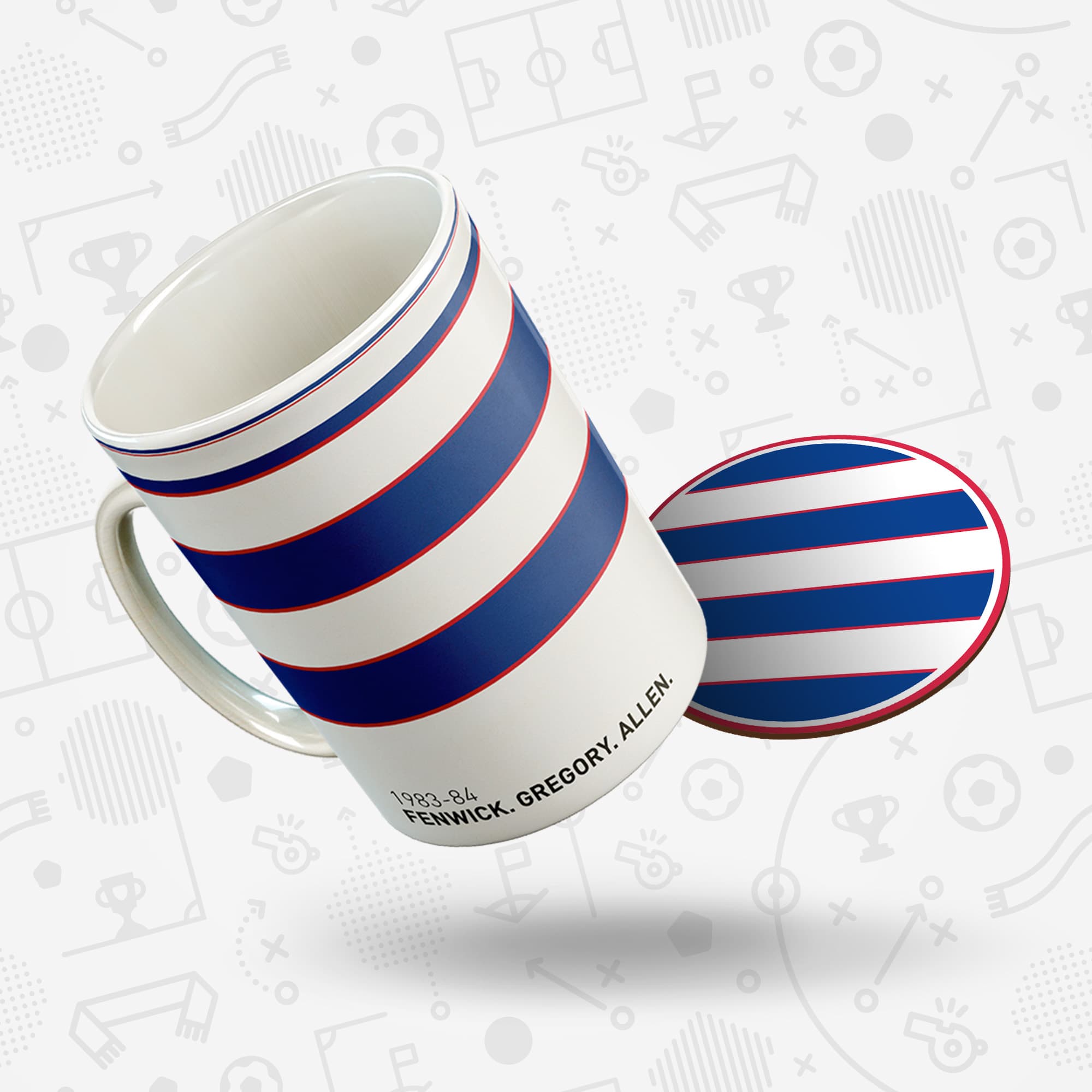 QPR 1983-84 'Better Days' Football Kit Mug Good Team On Paper