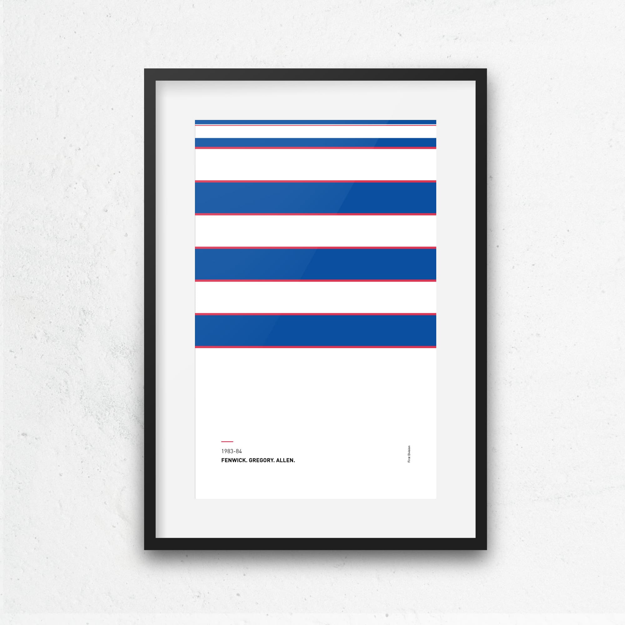 QPR 1983-84 'Better Days' Football Print Good Team On Paper