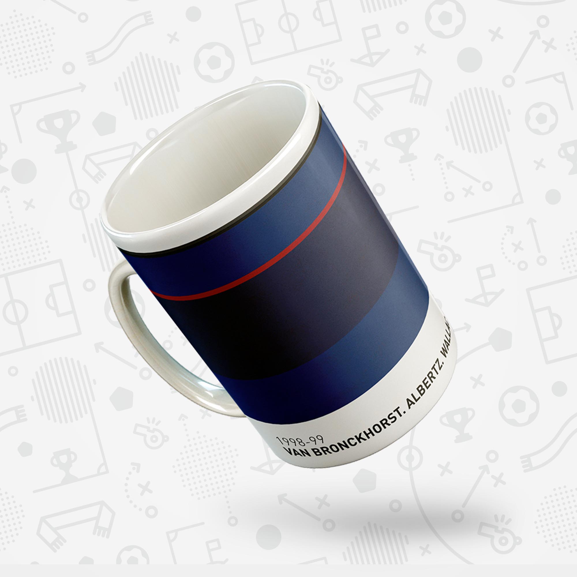 Rangers 1998-99 'Better Days' Football Kit Mug Good Team On Paper