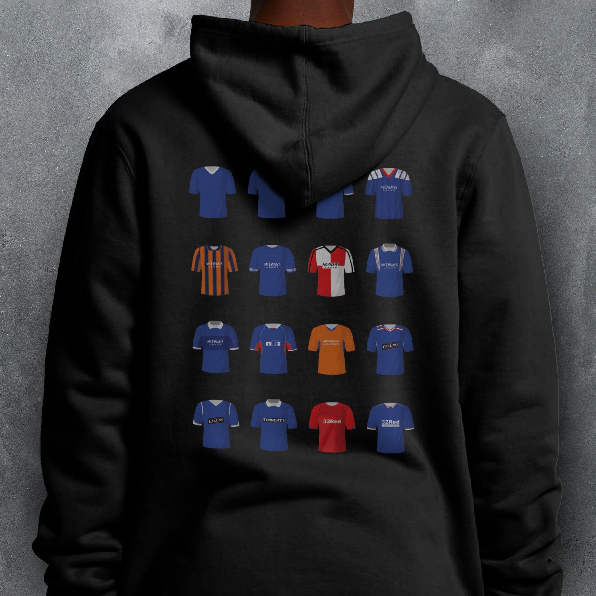 Rangers Classic Kits Football Hoodie Good Team On Paper