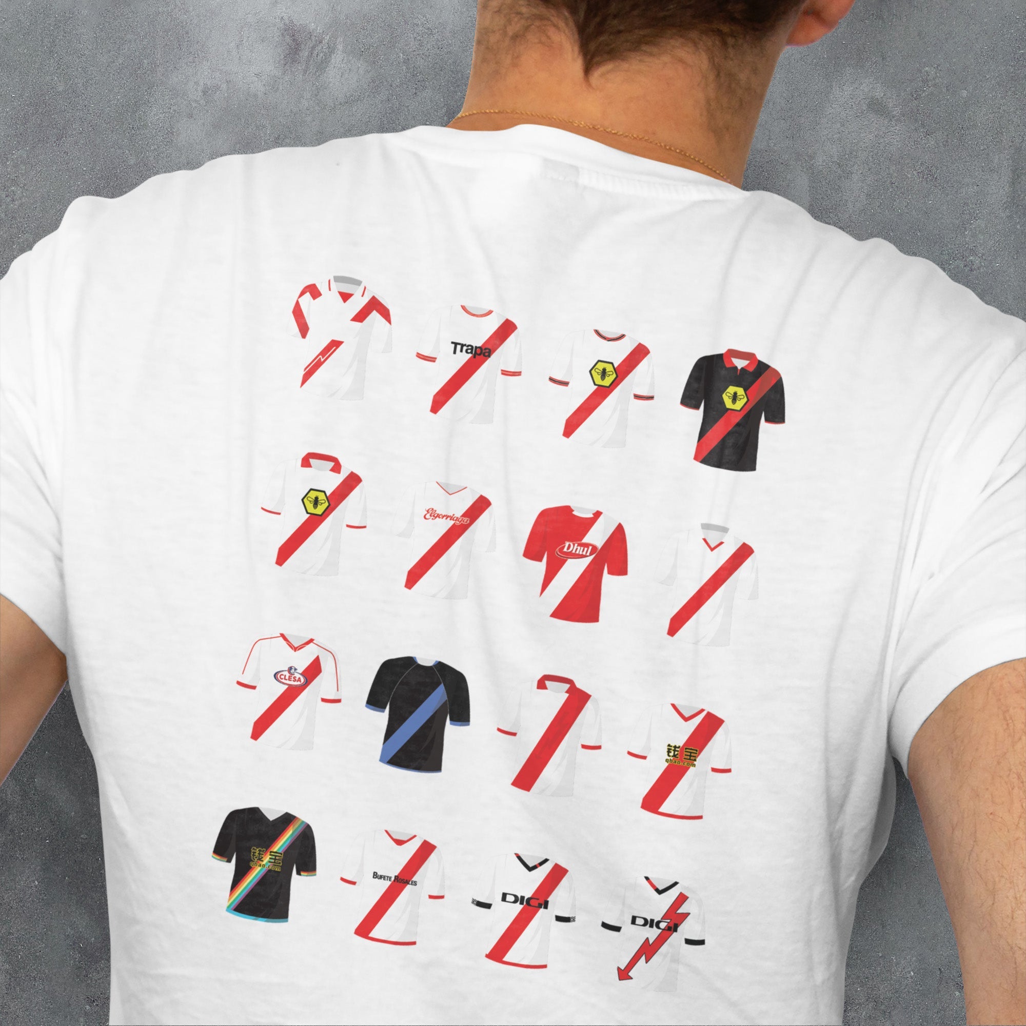 Rayo Vallecano Classic Kits Football T-Shirt