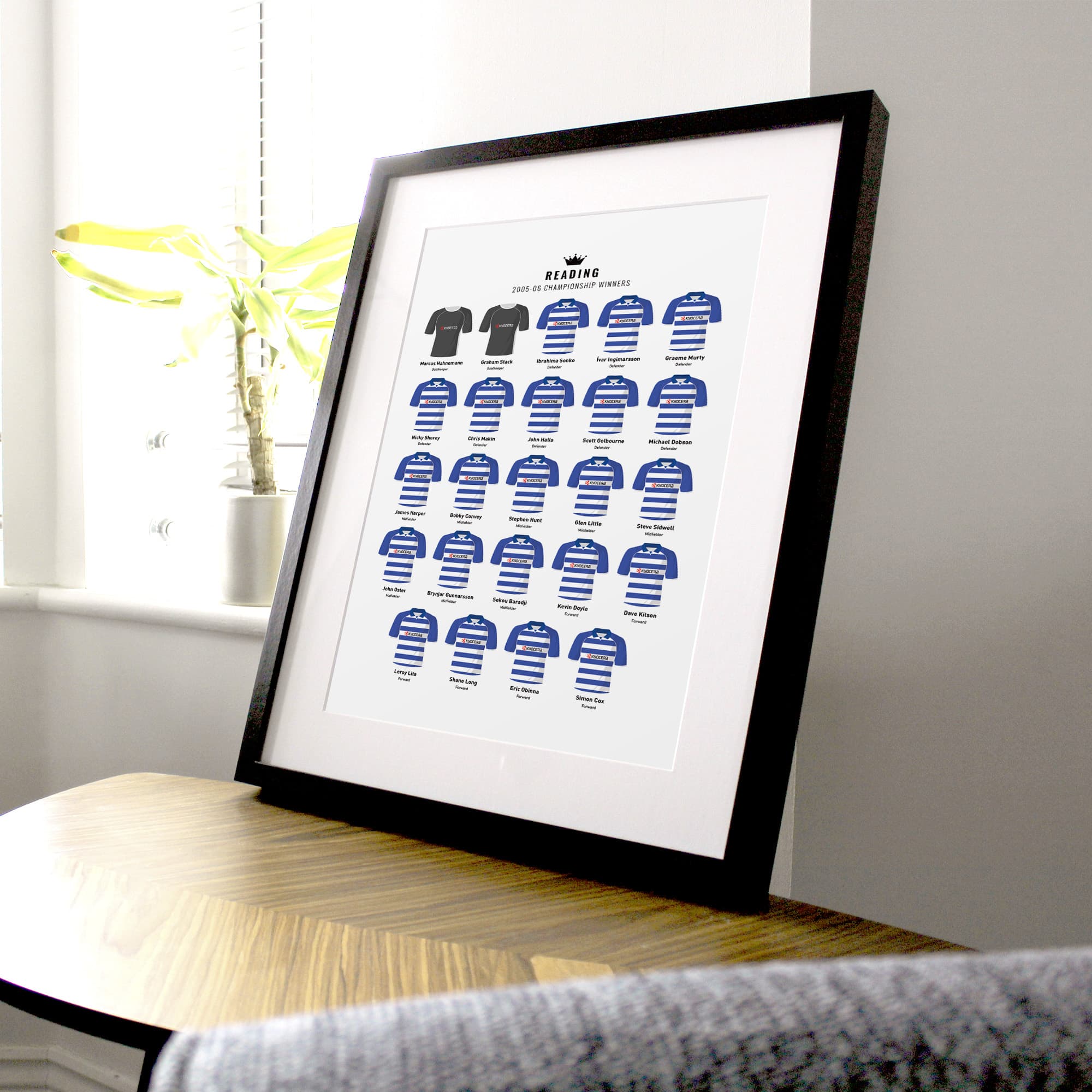 Reading 2006 Championship Winners Football Team Print Good Team On Paper