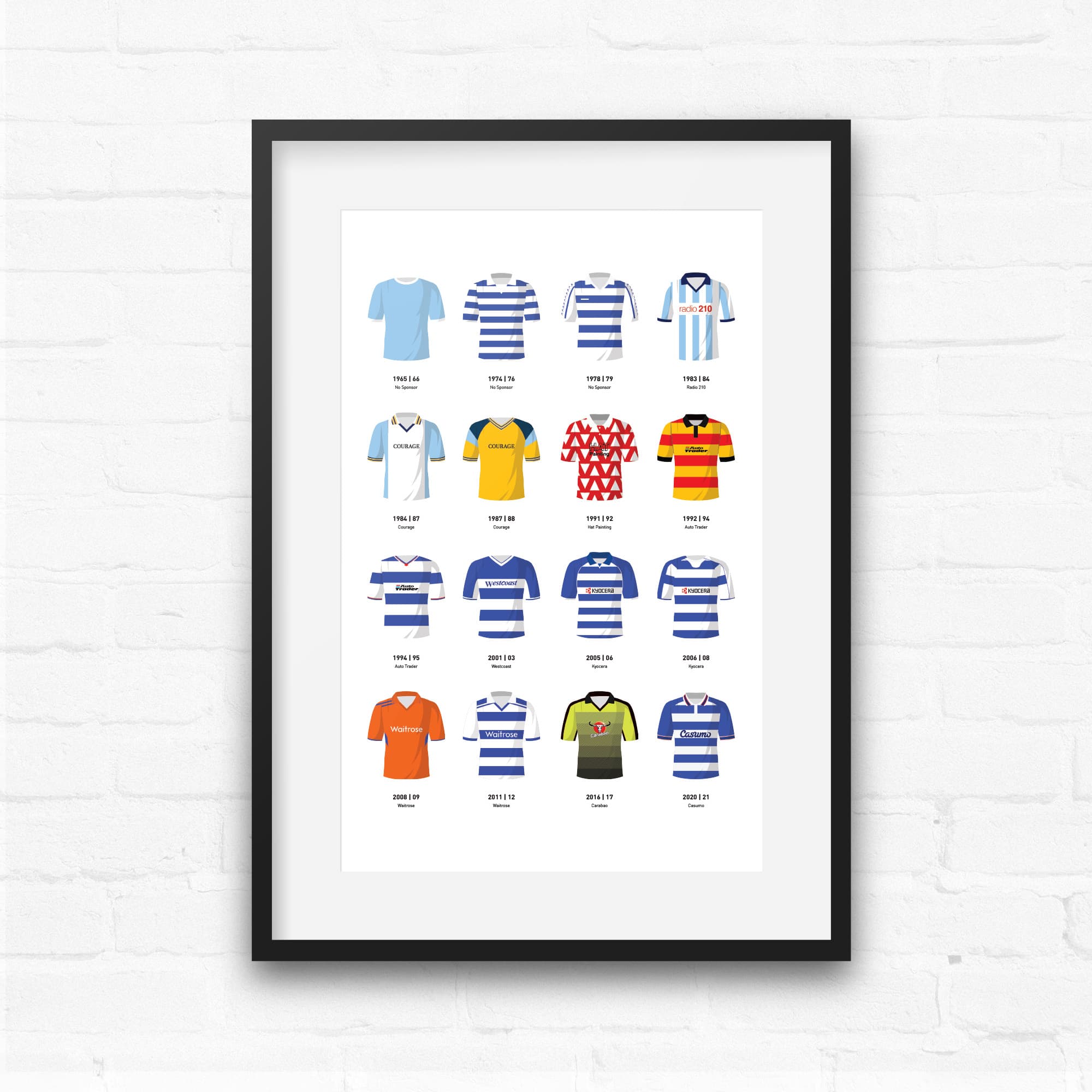 Reading Classic Kits Football Team Print Good Team On Paper