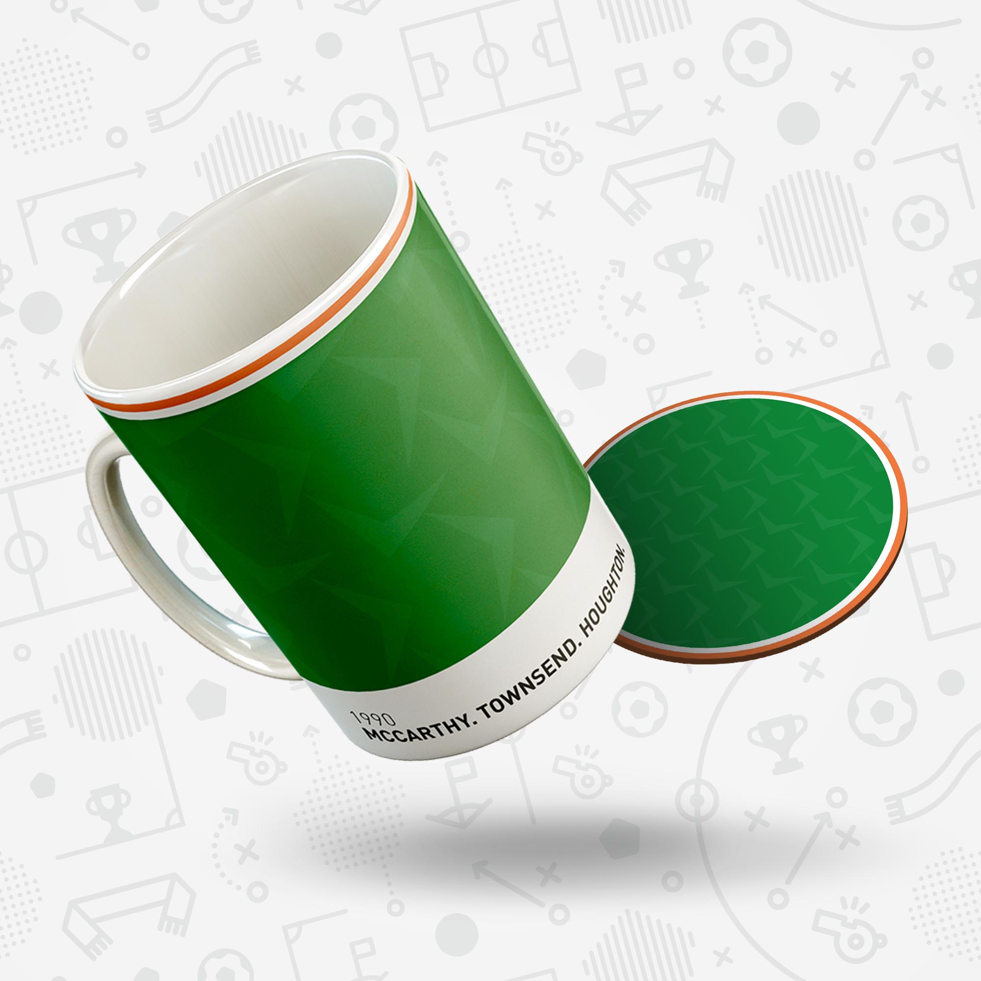 Republic of Ireland 1990 'Better Days' Football Kit Mug Good Team On Paper