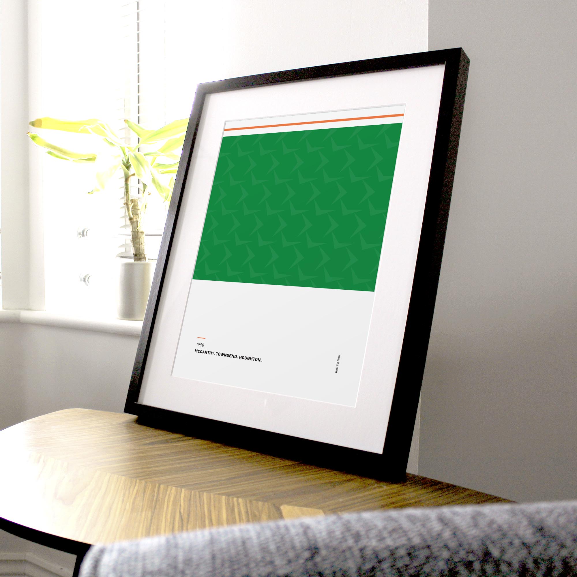 Republic of Ireland 1990 'Better Days' Football Print Good Team On Paper