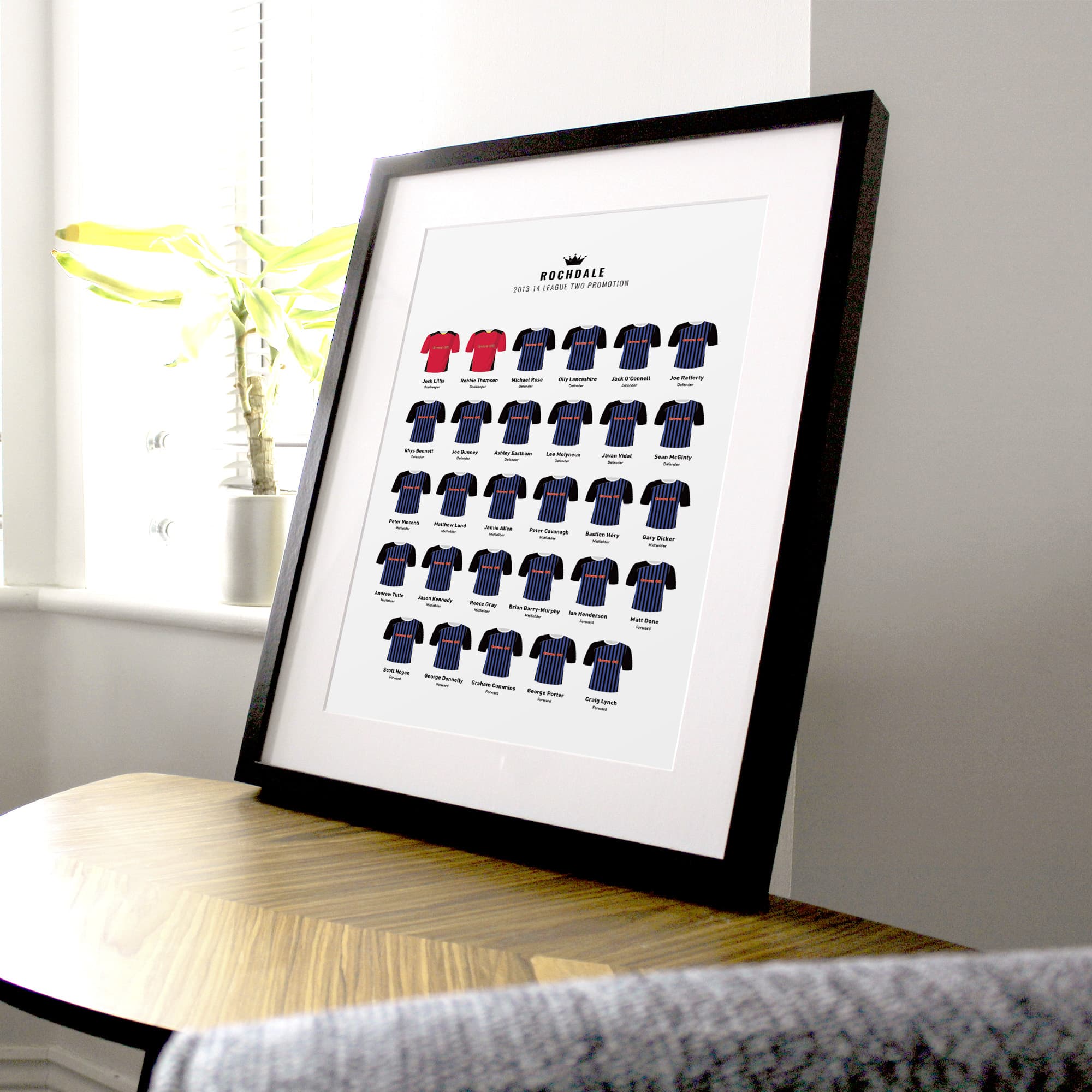 Rochdale 2014 League 2 Promotion Football Team Print Good Team On Paper