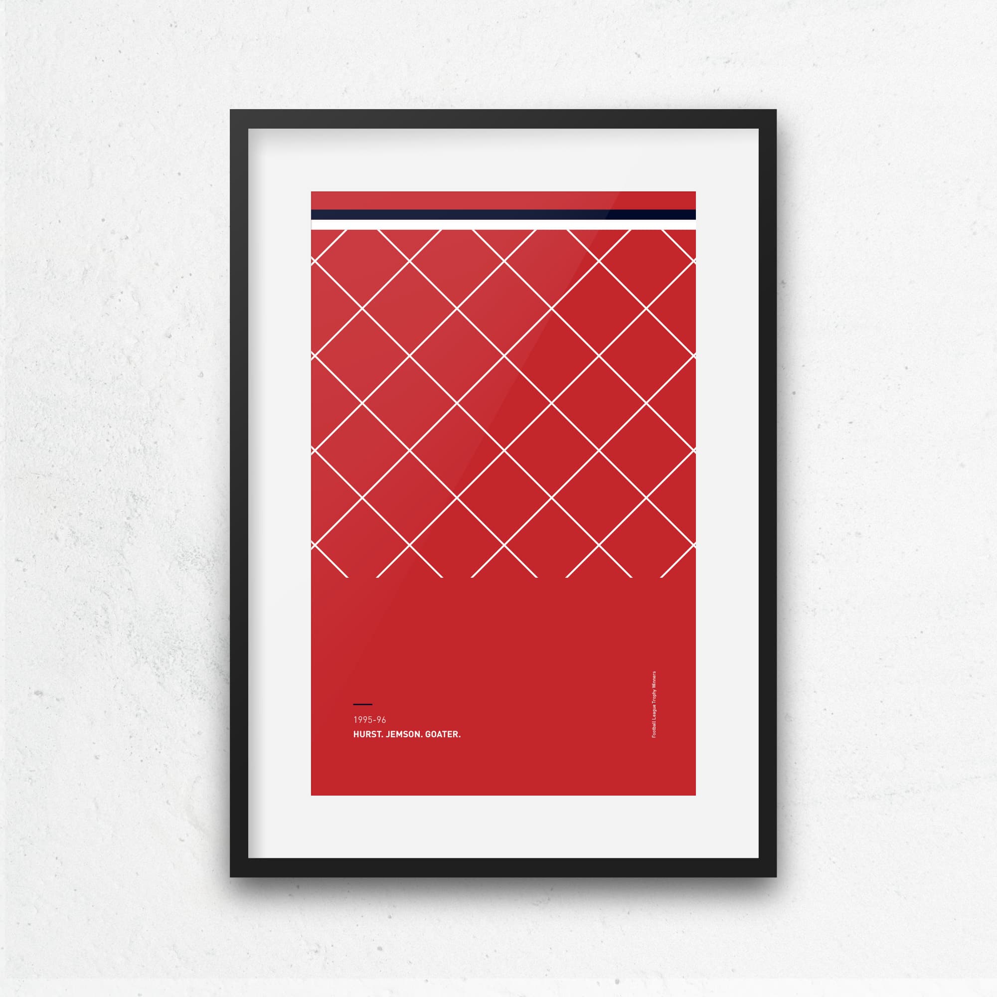 Rotherham 1995-96 'Better Days' Football Print Good Team On Paper