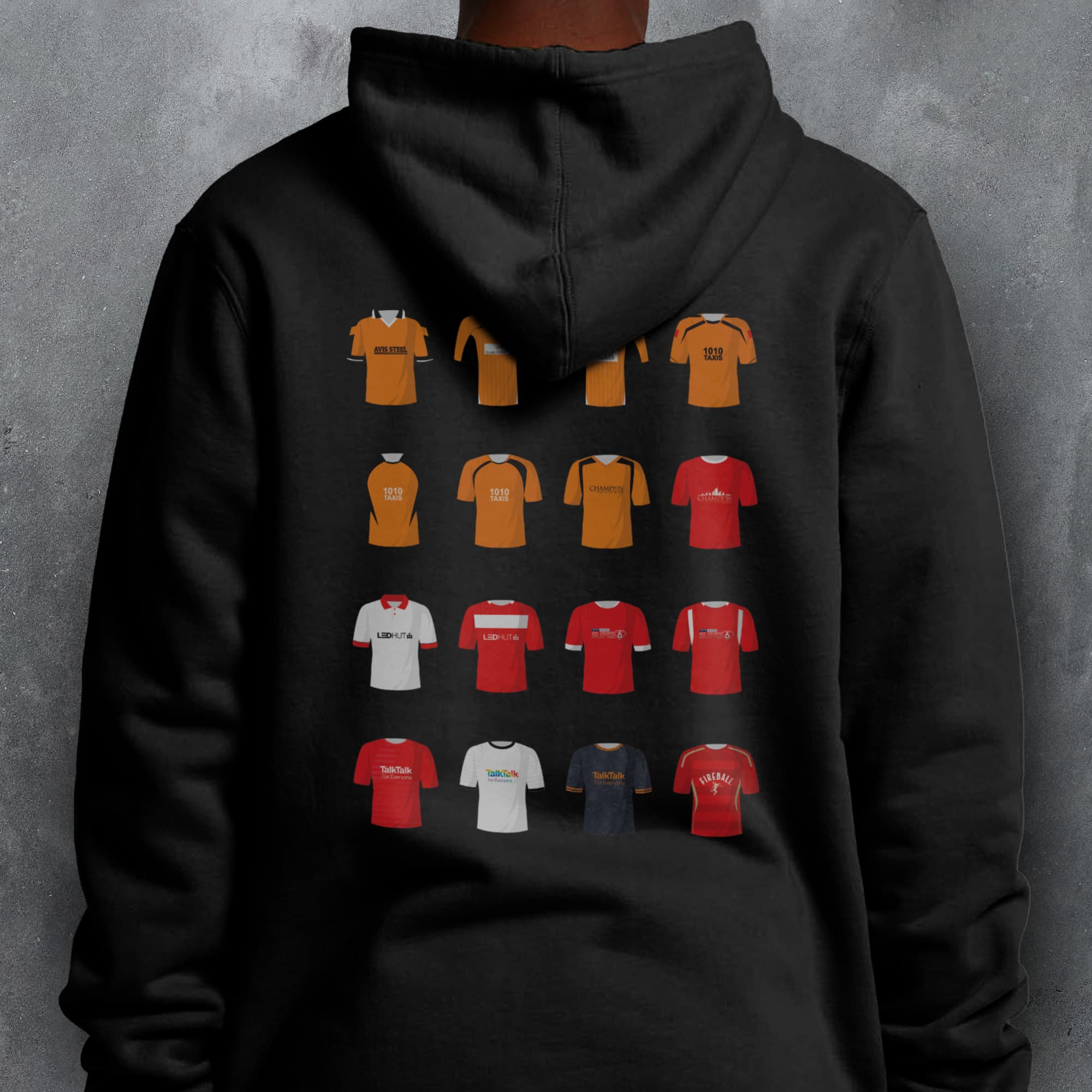 Salford Classic Kits Football Hoodie