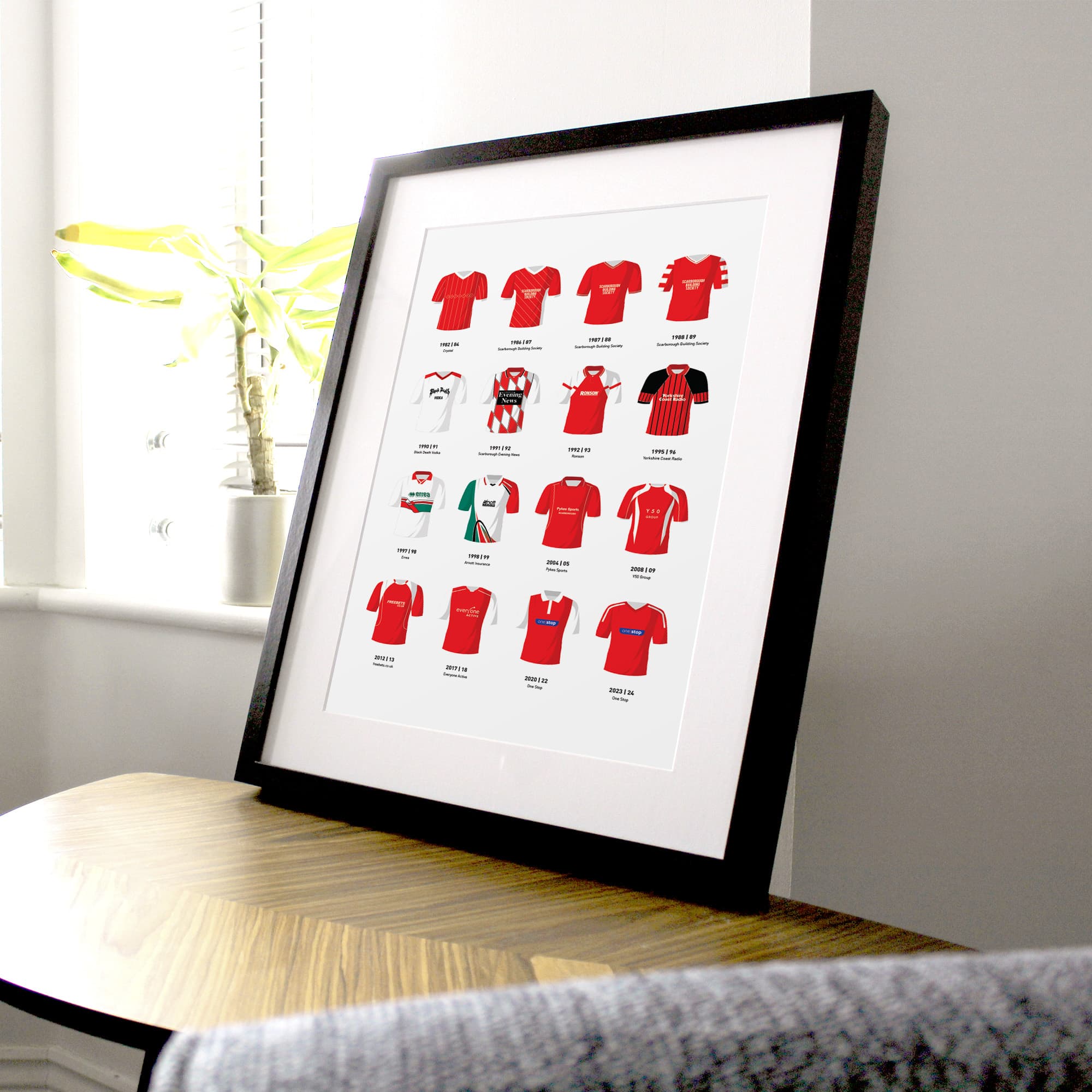 Scarborough Classic Kits Football Team Print